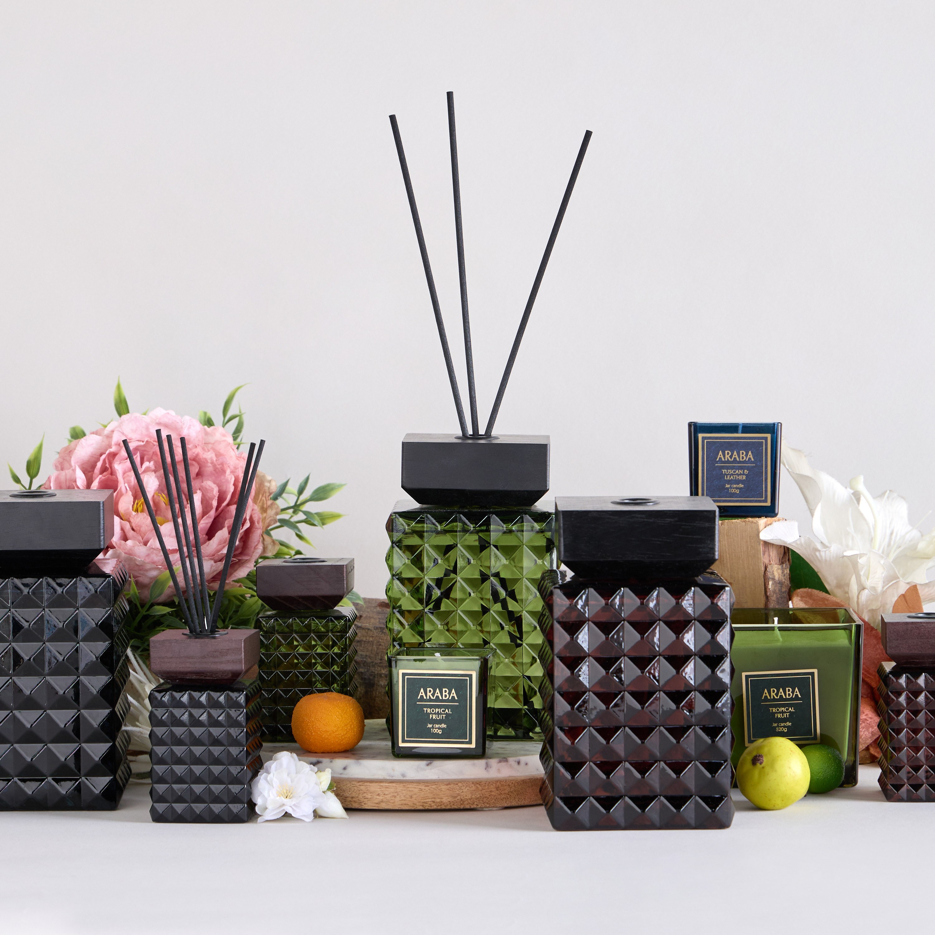 موزع عطور بأعواد ورائحة عود الكراميل من أرابا - 1 لتر-household-homefragrance-reeddiffusers-image-4