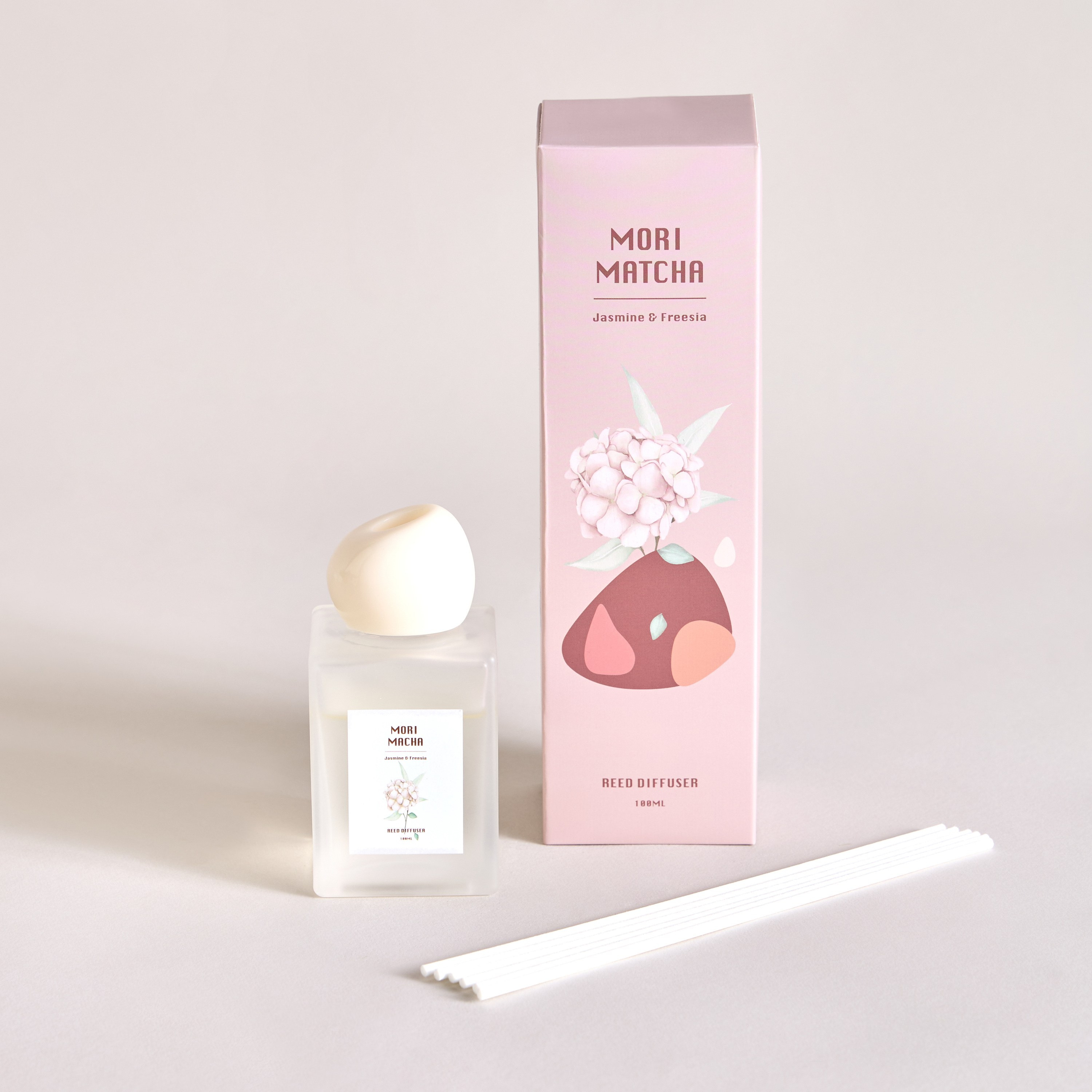 Mori Matcha Jasmine and Freesia Reed Diffuser - 100 ml-household-homefragrance-reeddiffusers-image-2