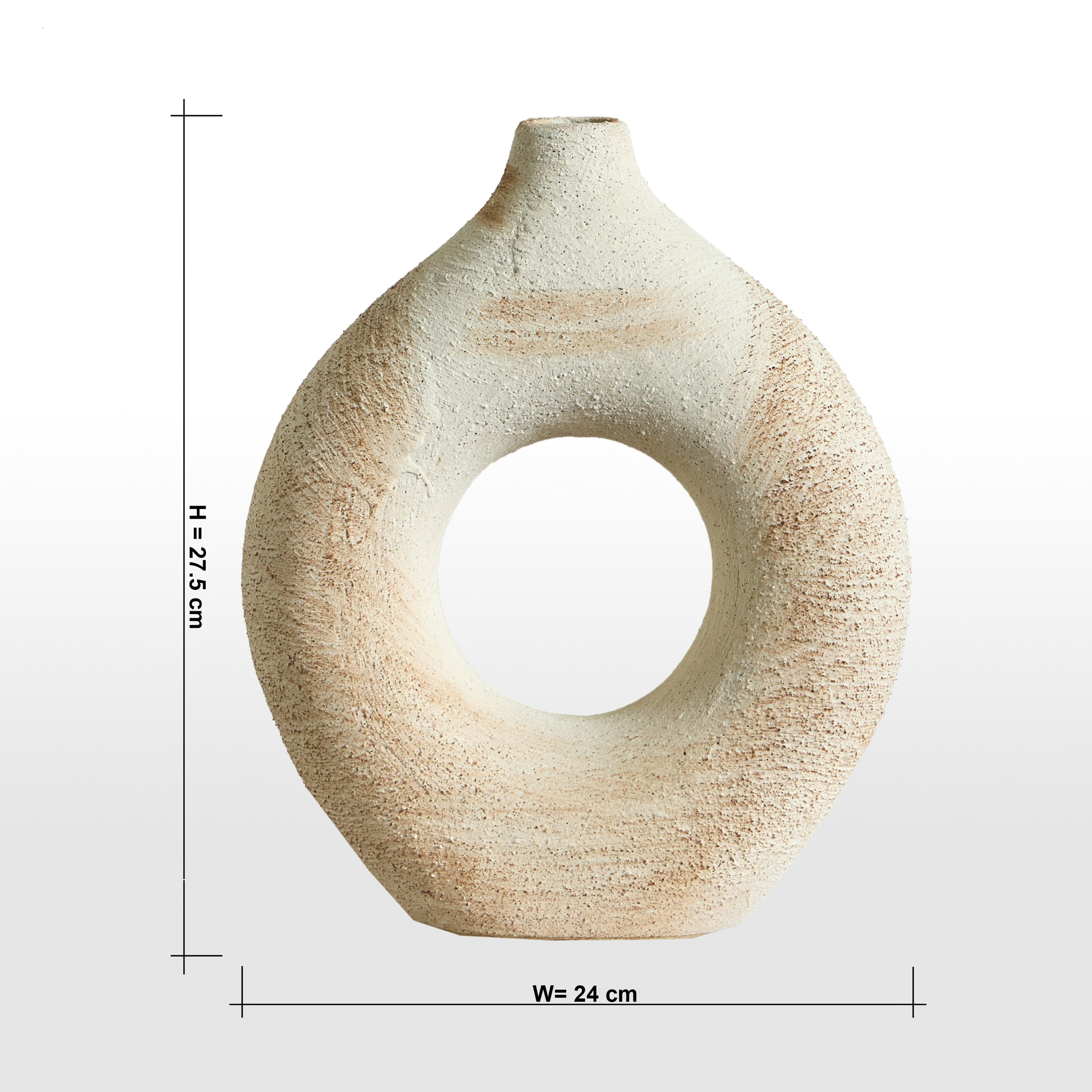 مزهرية سيراميك - موندو - 28 سم-household-decor-vasesandbowls-image-5