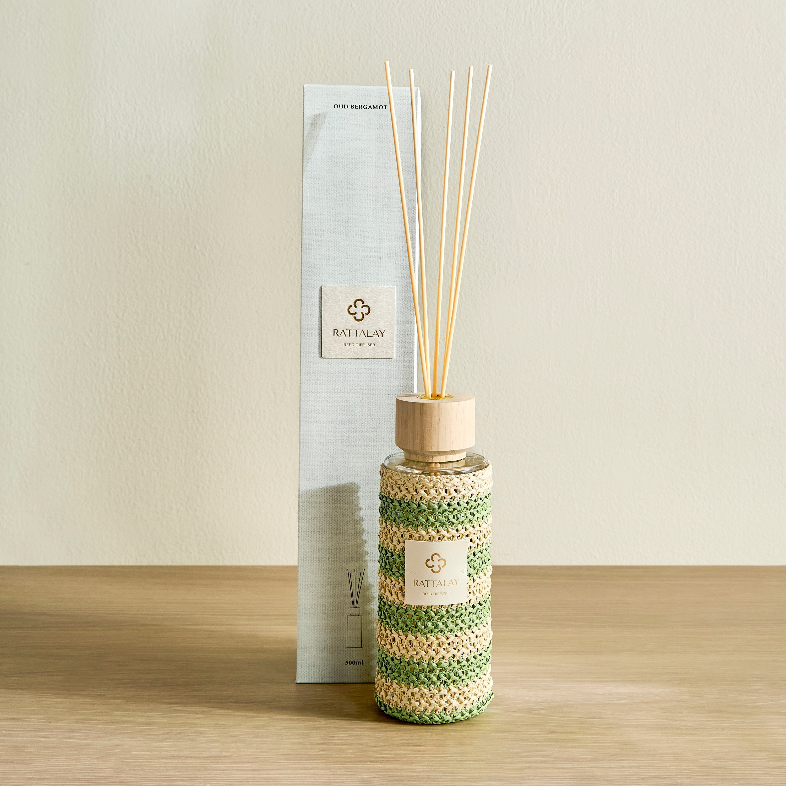 Rattalay Oud Bergamot Reed Diffuser - 500 ml-household-homefragrance-reeddiffusers-image-2