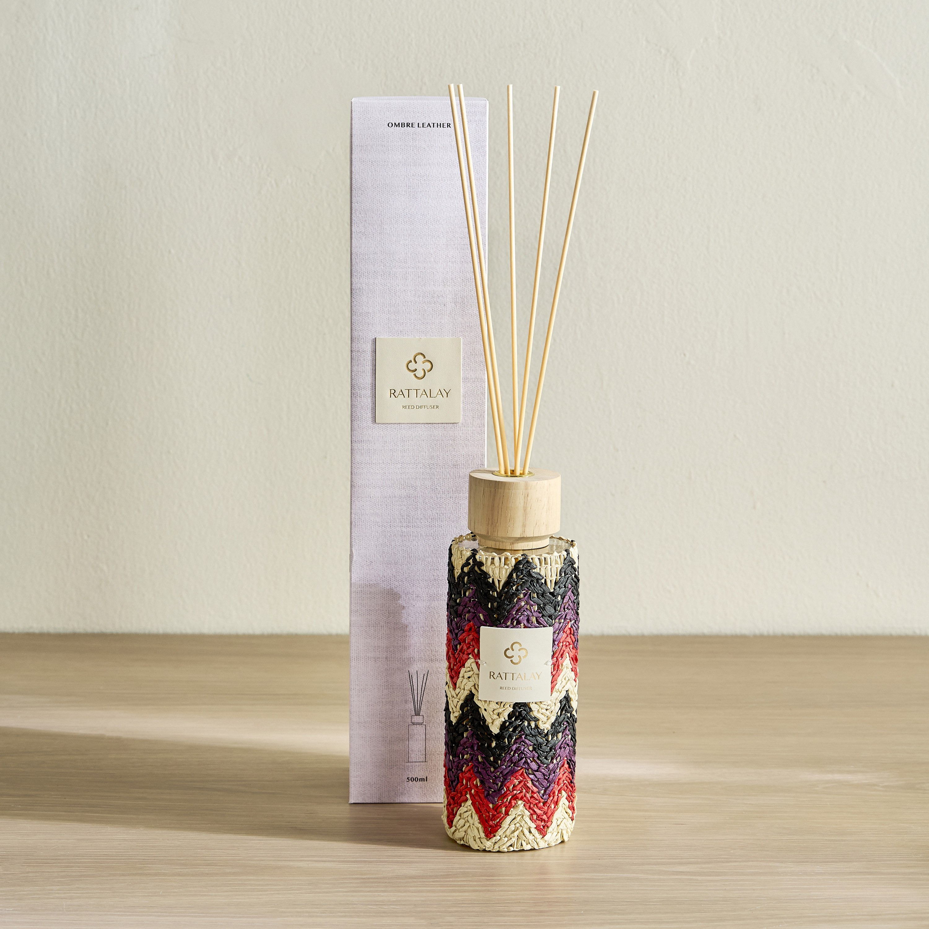 Rattalay Ombre Leather Reed Diffuser - 500 ml-household-homefragrance-reeddiffusers-image-2