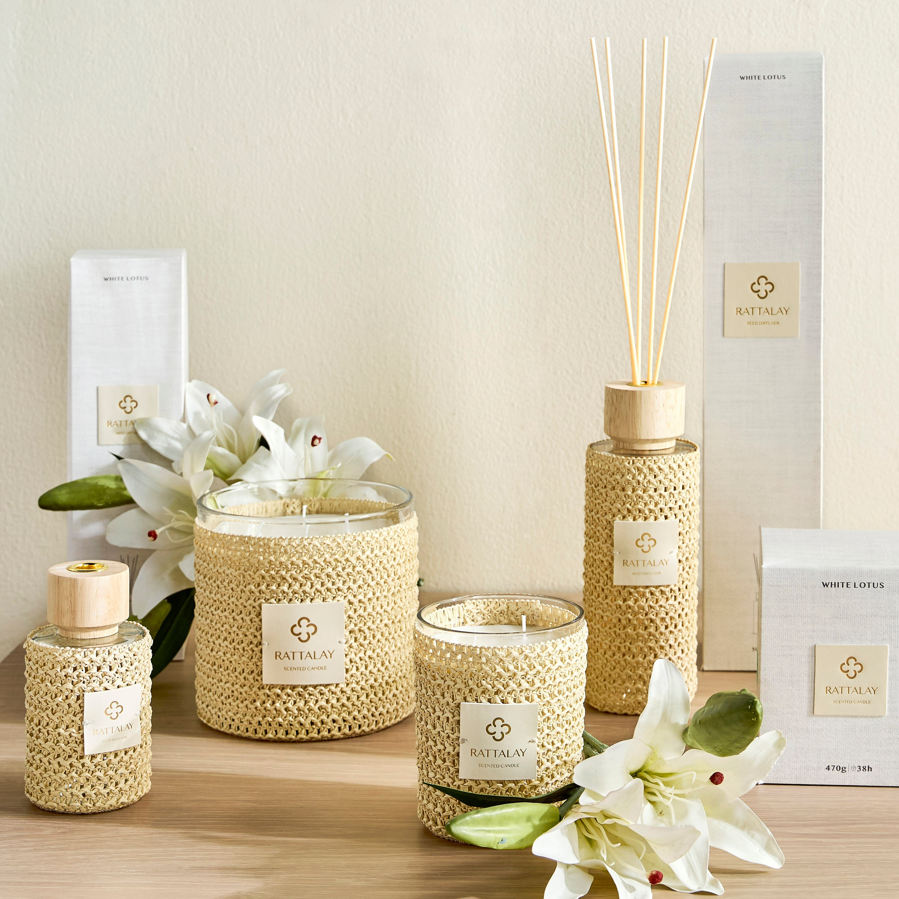 Rattalay White Lotus Scented Jar Candle - 76 h-household-homefragrance-candles-image-4