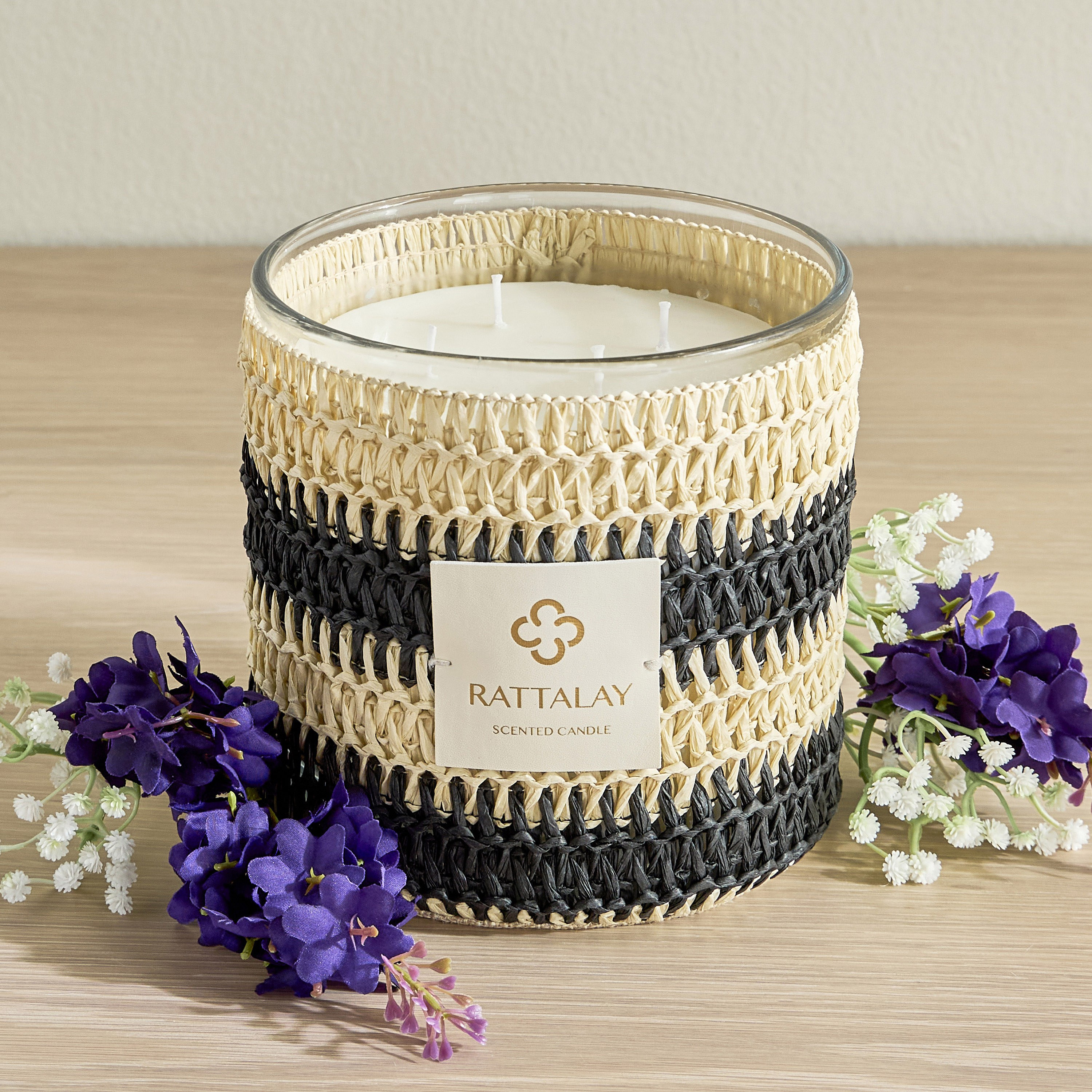 Rattalay Lavender Thyme Scented Jar Candle - 76 h-household-homefragrance-candles-image-1