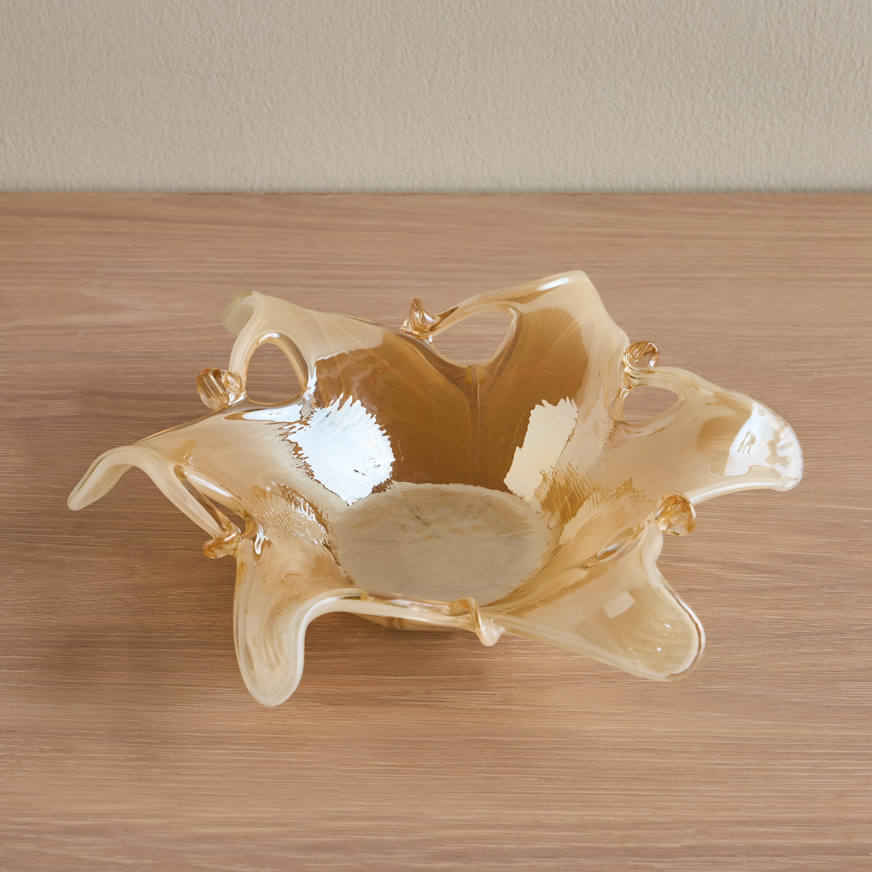 Fatima Rossa Glass Decorative Bowl - 41 cm-household-decor-vasesandbowls-image-1