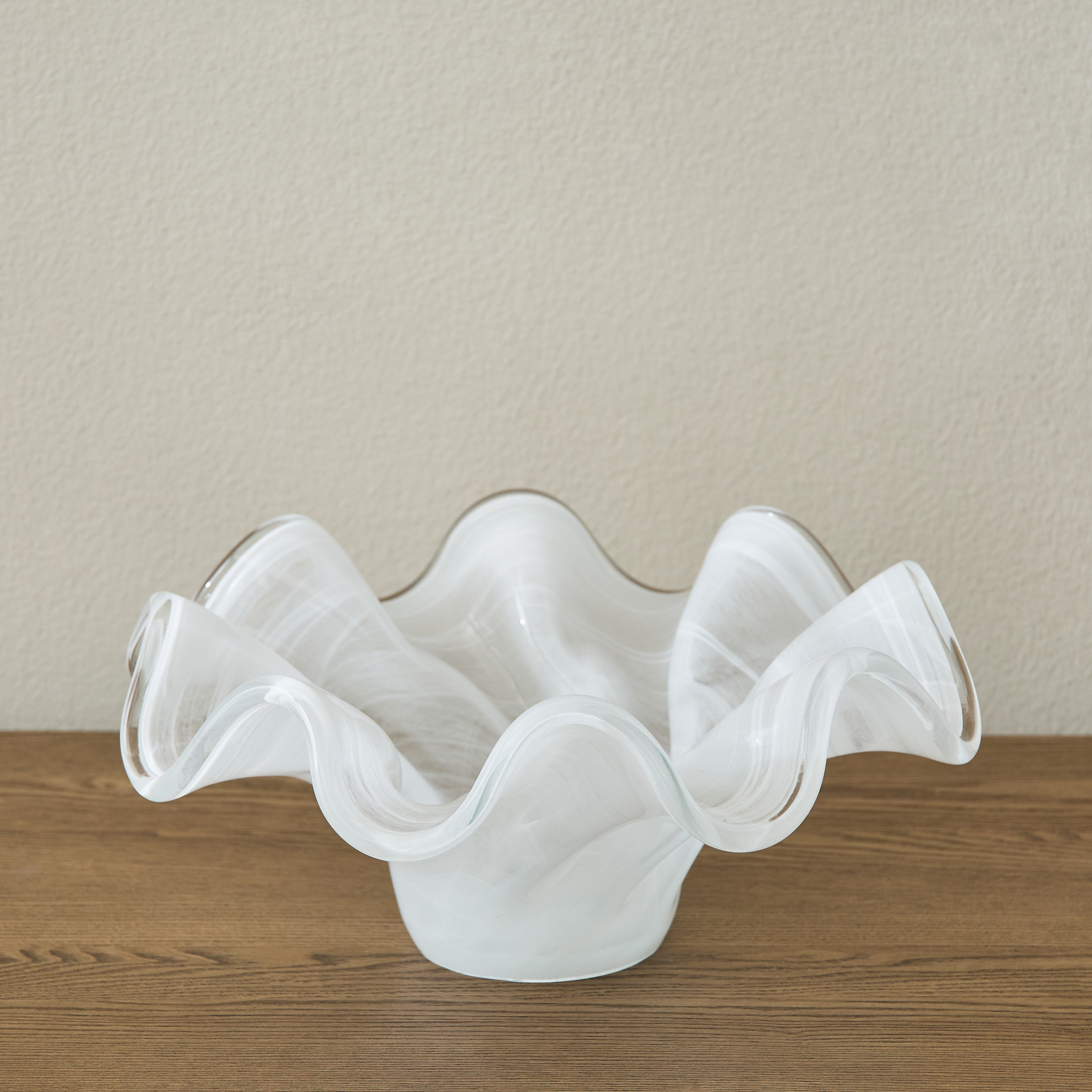 Huda Alessia Glass Decorative Bowl - 32 cm