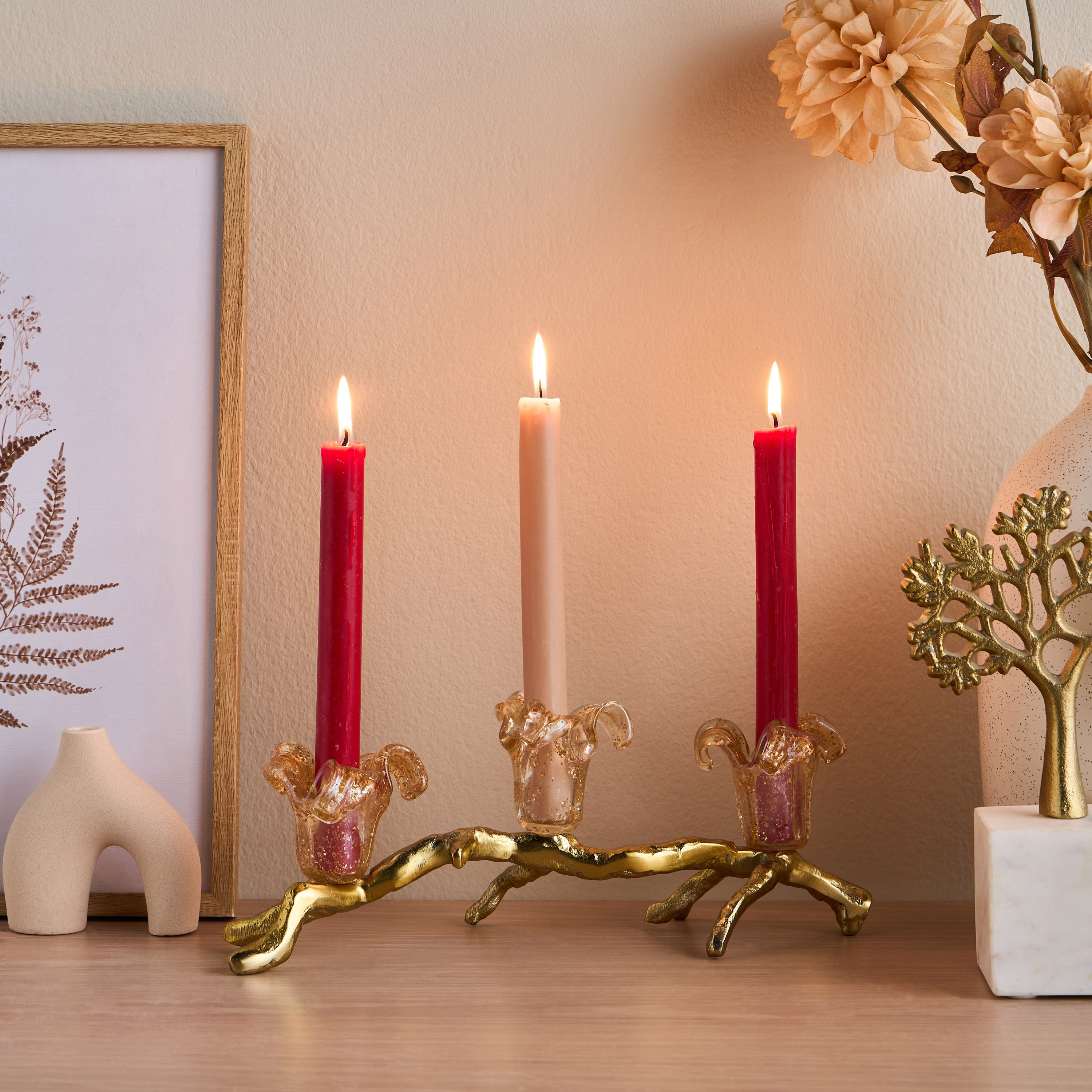 Fatima Rossa Taper Candleholder-household-decor-candleholdersandlanterns-image-4