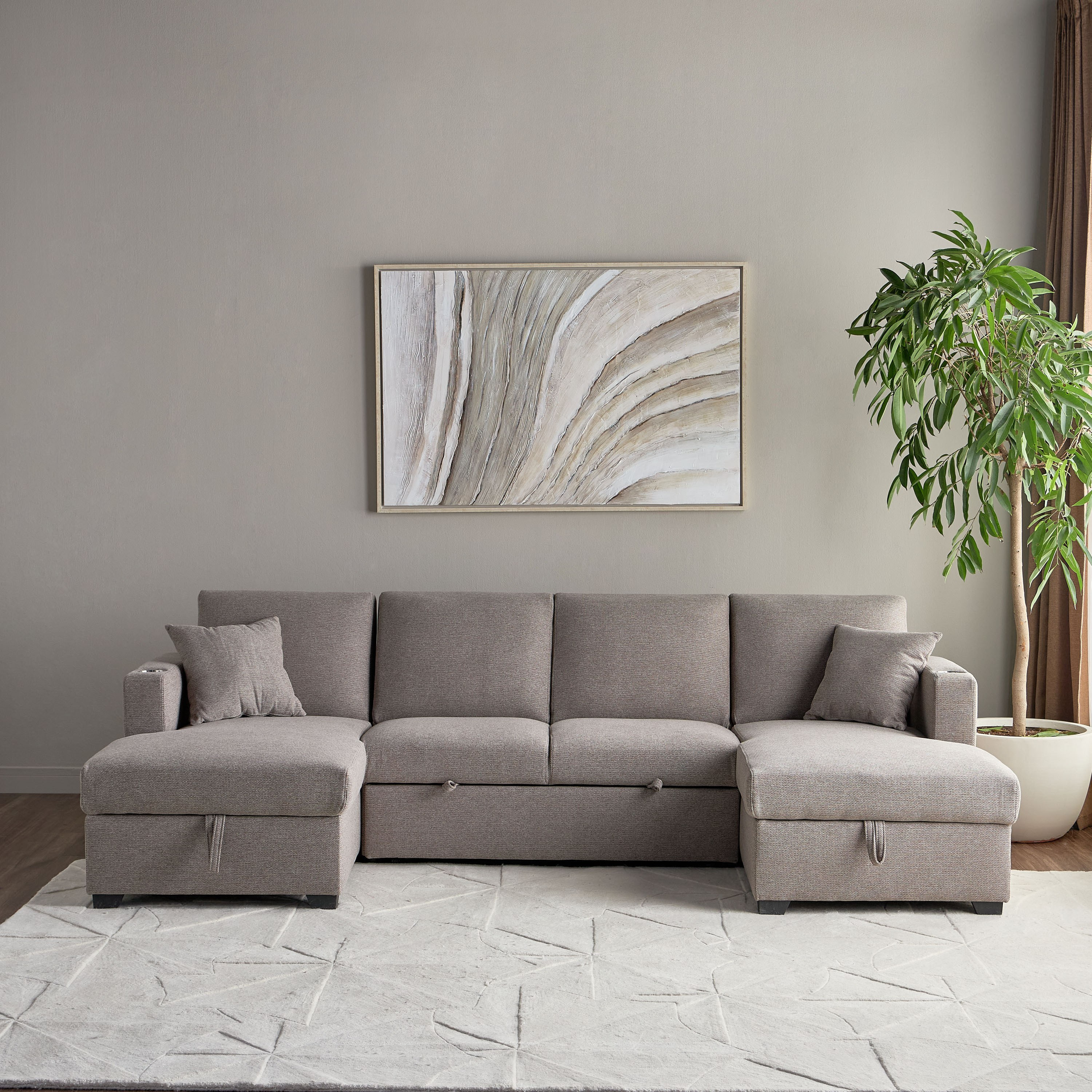 كنبة ركنة سرير 4 مقاعد قماش - ماجنوليا-furniture-sofaandseating-sofabedsanddaybeds-image-2