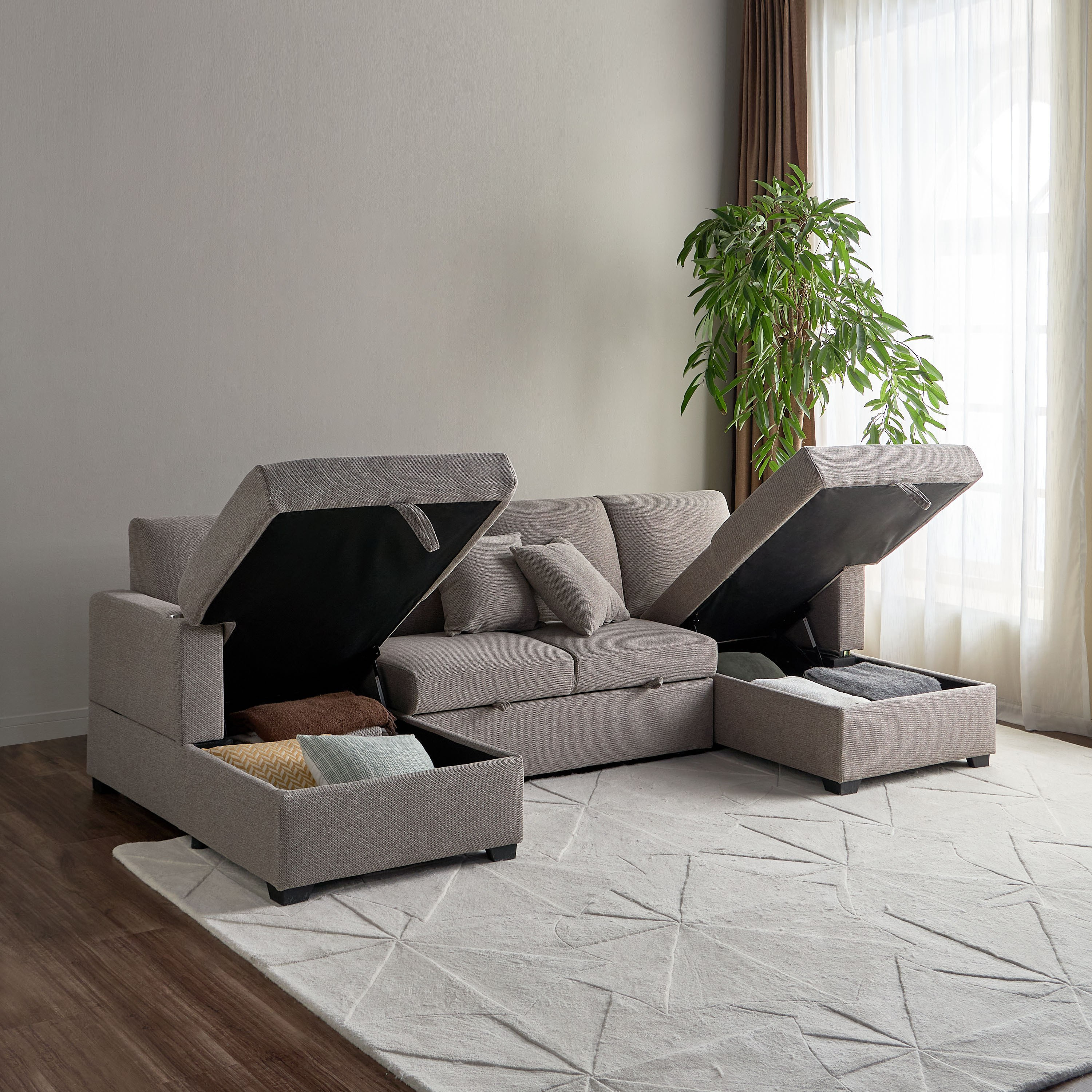 كنبة ركنة سرير 4 مقاعد قماش - ماجنوليا-furniture-sofaandseating-sofabedsanddaybeds-image-9