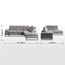 كنبة سرير ركنية يمين 3 مقاعد قماش - كليرمونت-furniture-sofaandseating-sofabedsanddaybeds-image-1