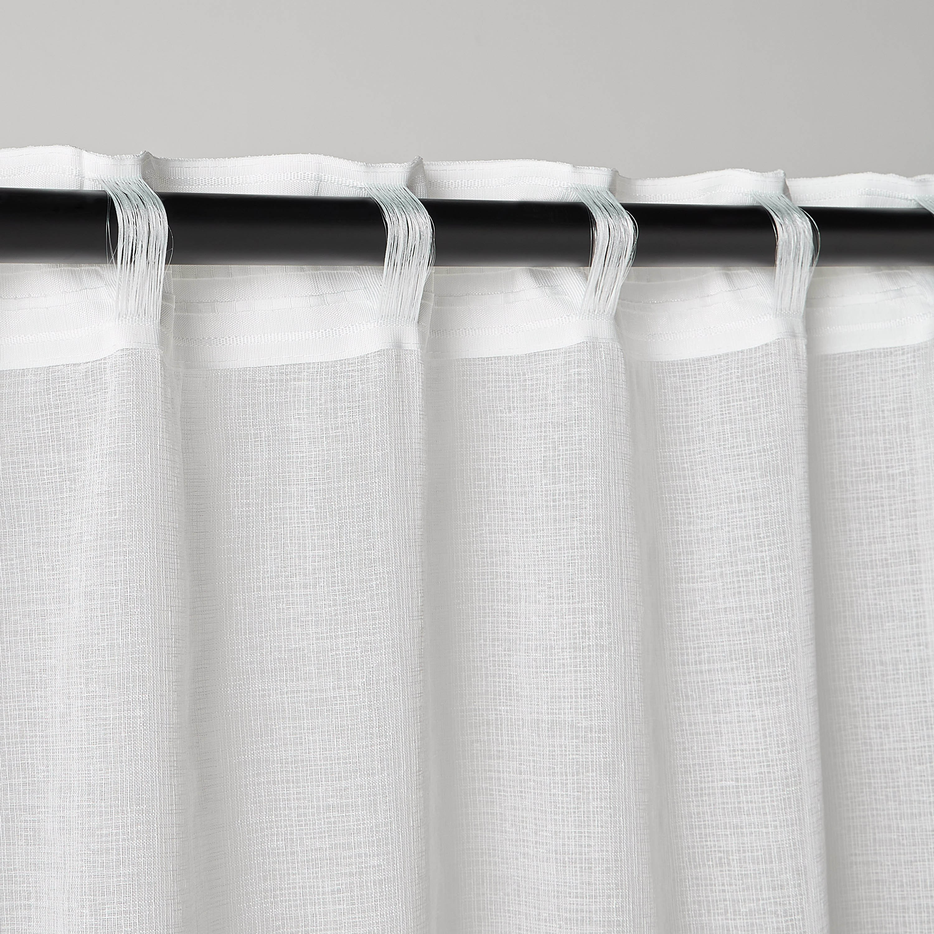 طقم ستائر شفافة قطعتان - مورفي - 135x300 سم-household-windows-curtains-image-3