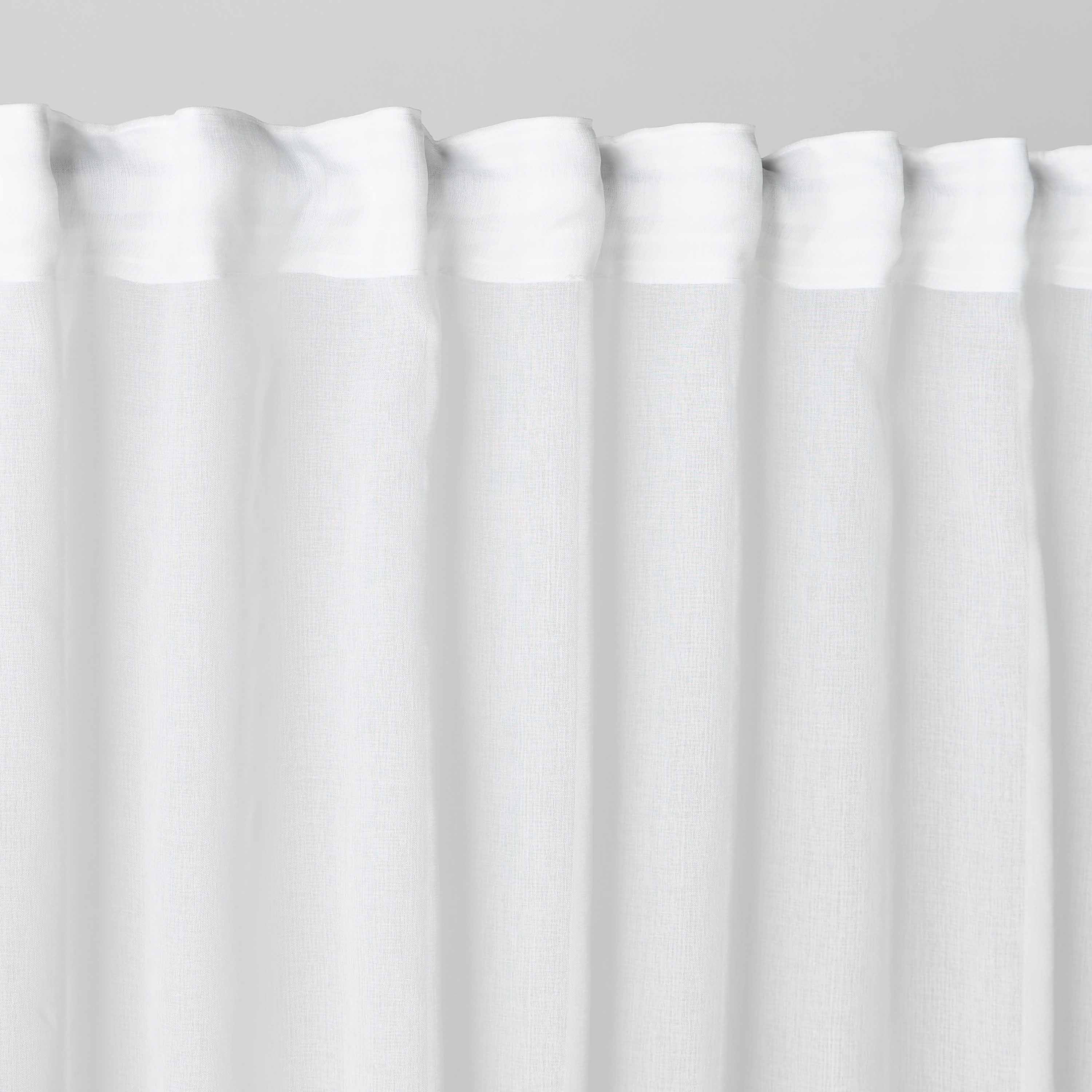 طقم ستائر شفافة قطعتان - لاني - 135x300 سم-household-windows-curtains-image-2