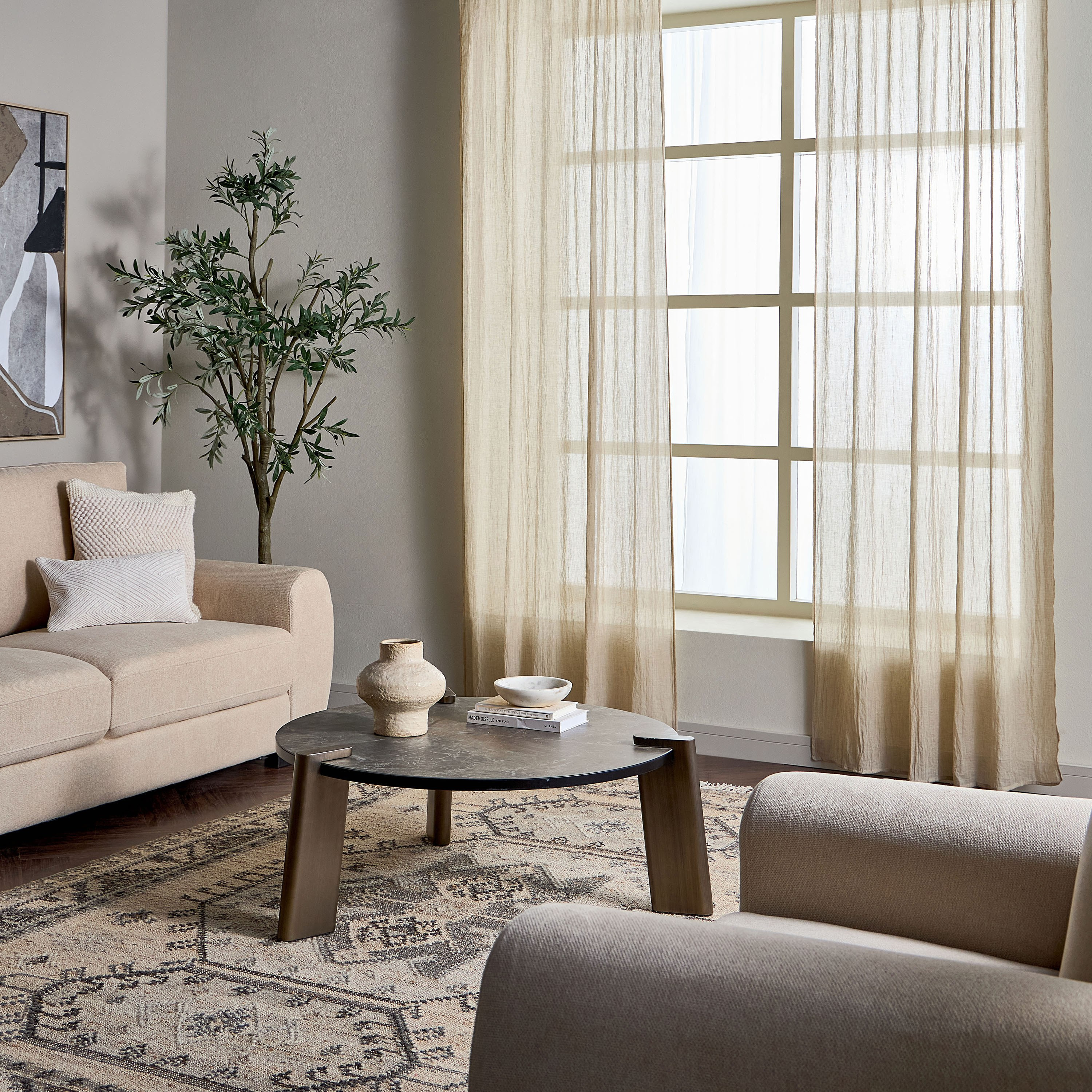 Chloe 2-Piece Sheer Curtain Set - 135x280 cm-household-windows-curtains-image-5