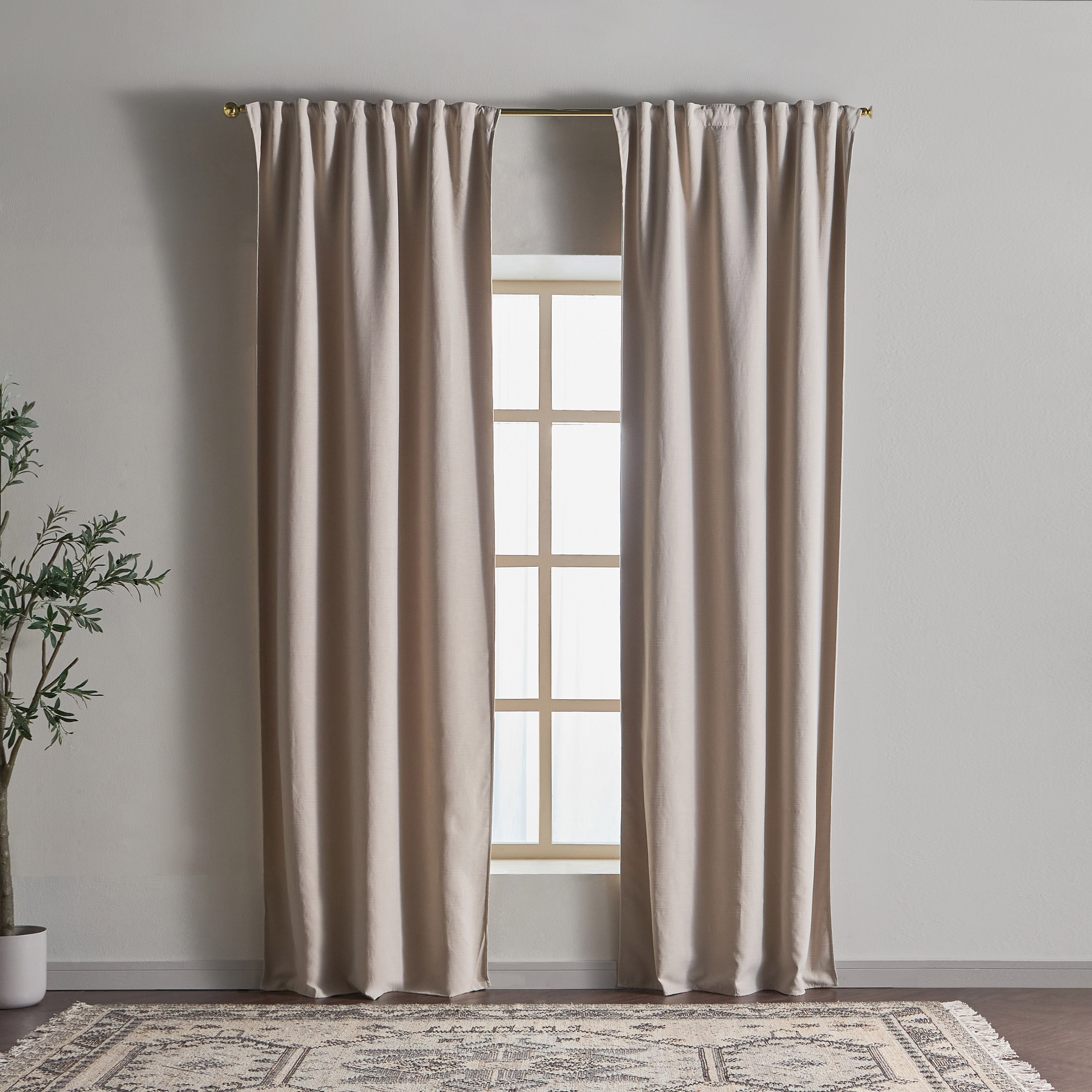 طقم ستائر تعتيم قطعتين - 135x320 سم - أدلي-household-windows-curtains-image-6
