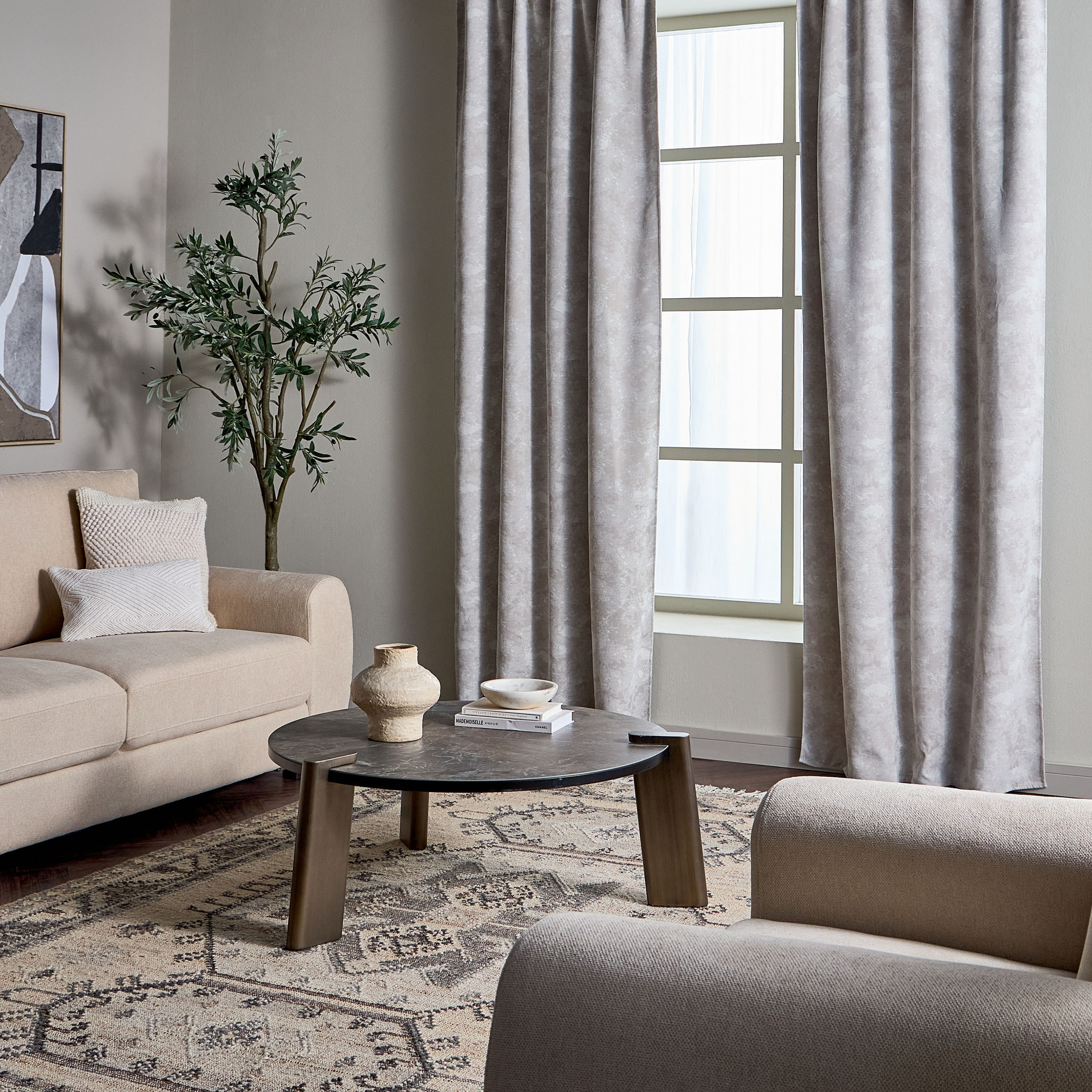 Ashley 2-Piece Blackout Curtain Set - 135x320 cm-household-windows-curtains-image-5