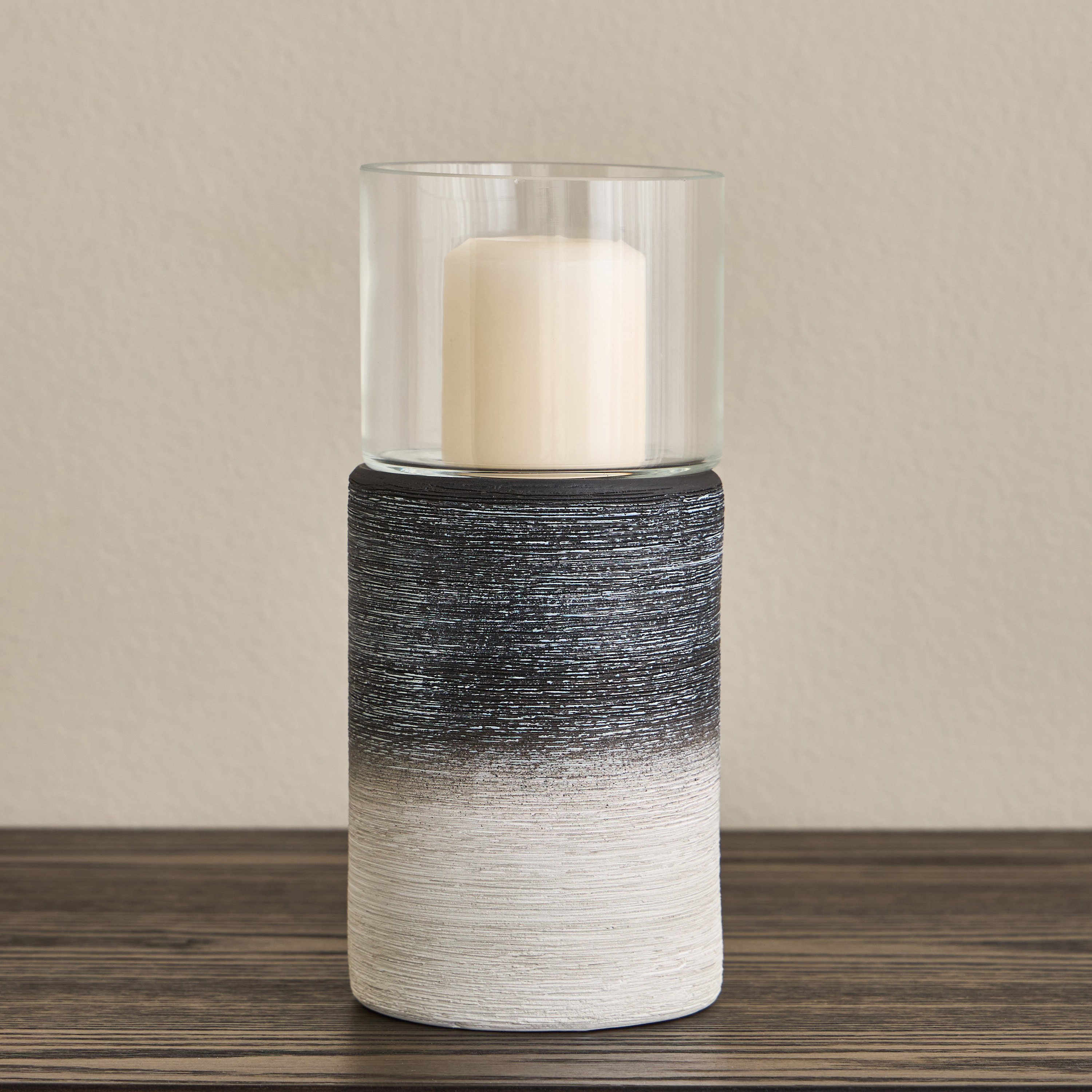 Modern Mono Hurricane Candleholder-household-decor-candleholdersandlanterns-image-1