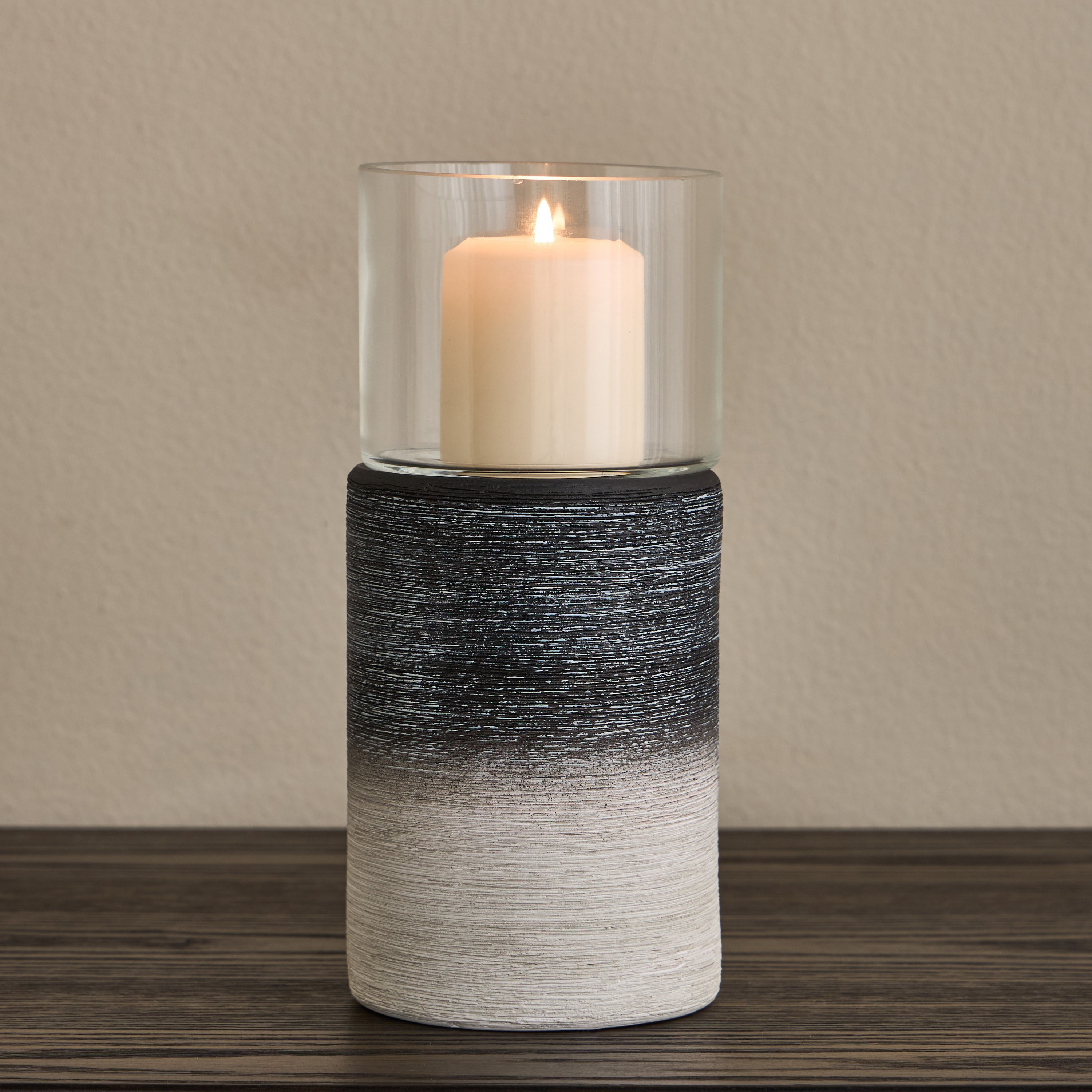 Modern Mono Hurricane Candleholder-household-decor-candleholdersandlanterns-image-2