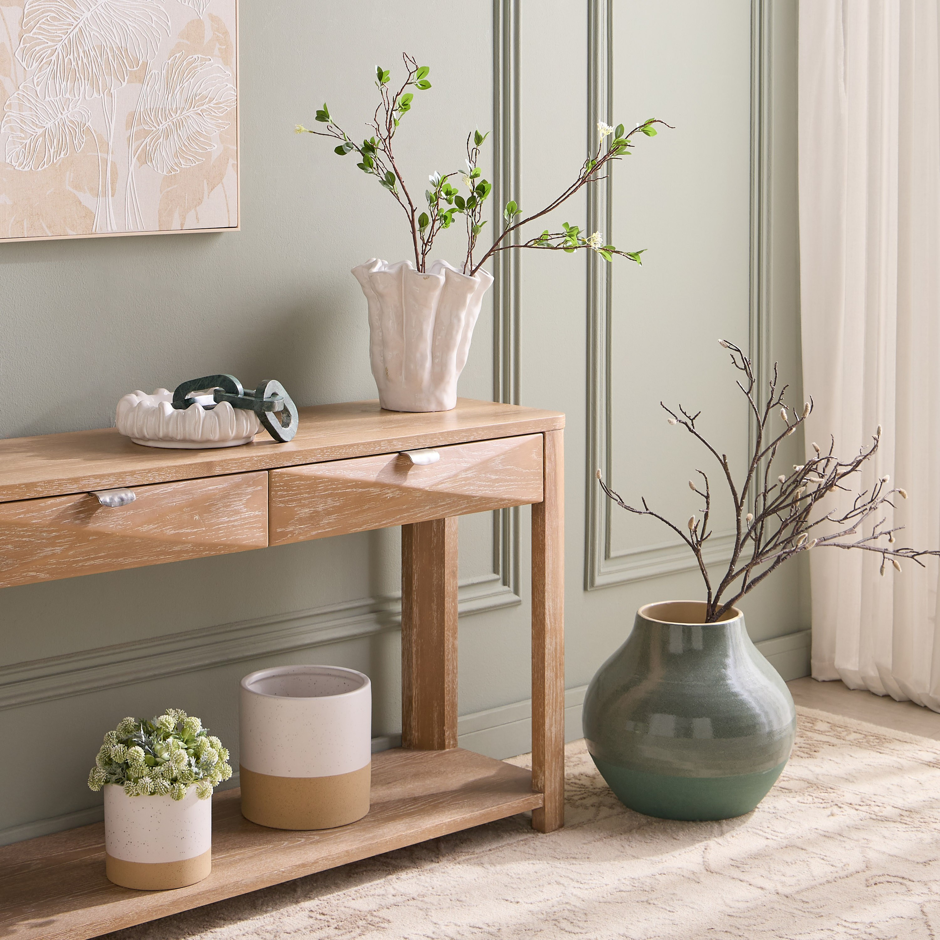 Raha Hudson Ceramic Planter - 17 cm-household-gardenandoutdoor-potsandplanters-planters-image-4