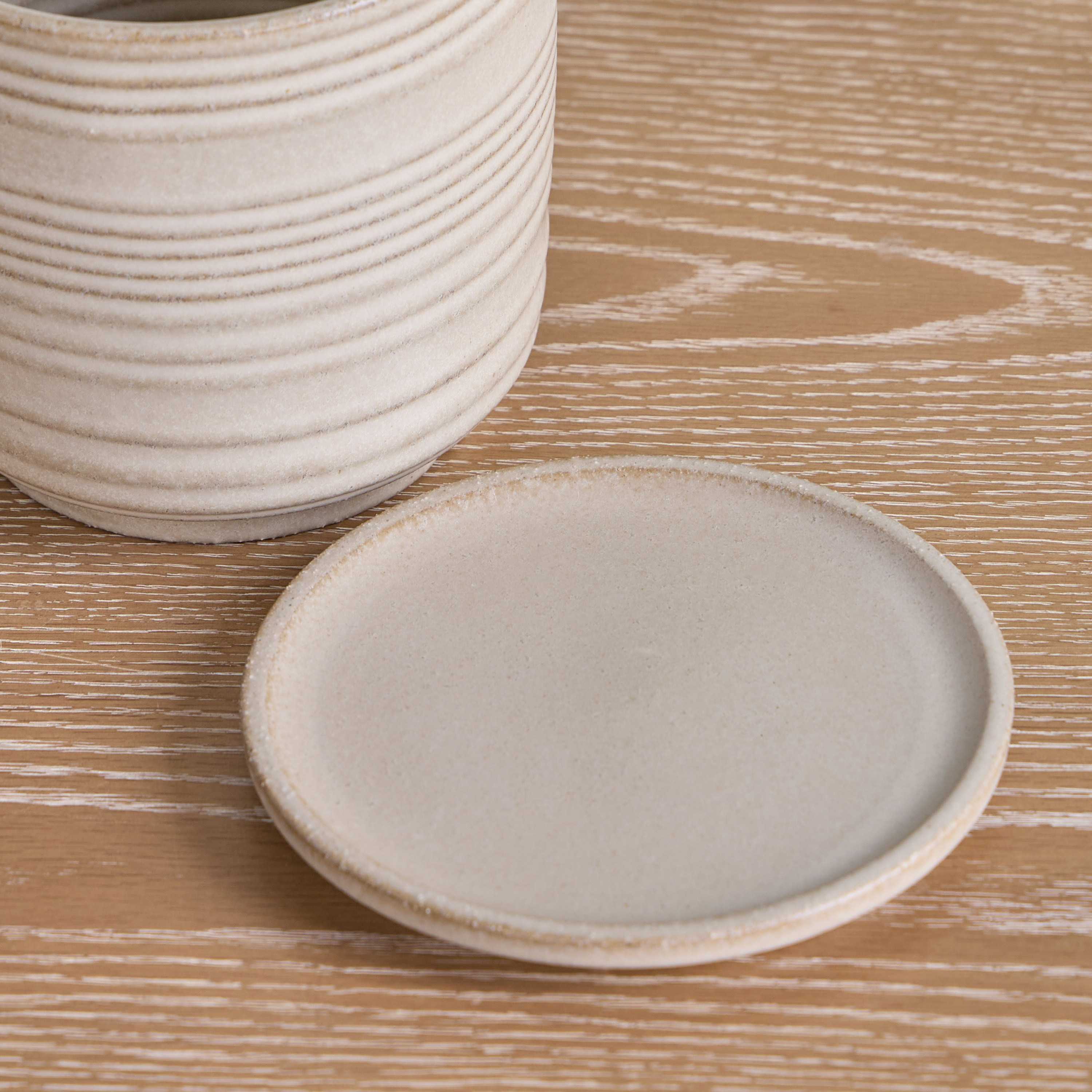 Raha Bailey Ribbed Ceramic Planter - 14 cm-household-gardenandoutdoor-potsandplanters-planters-image-3
