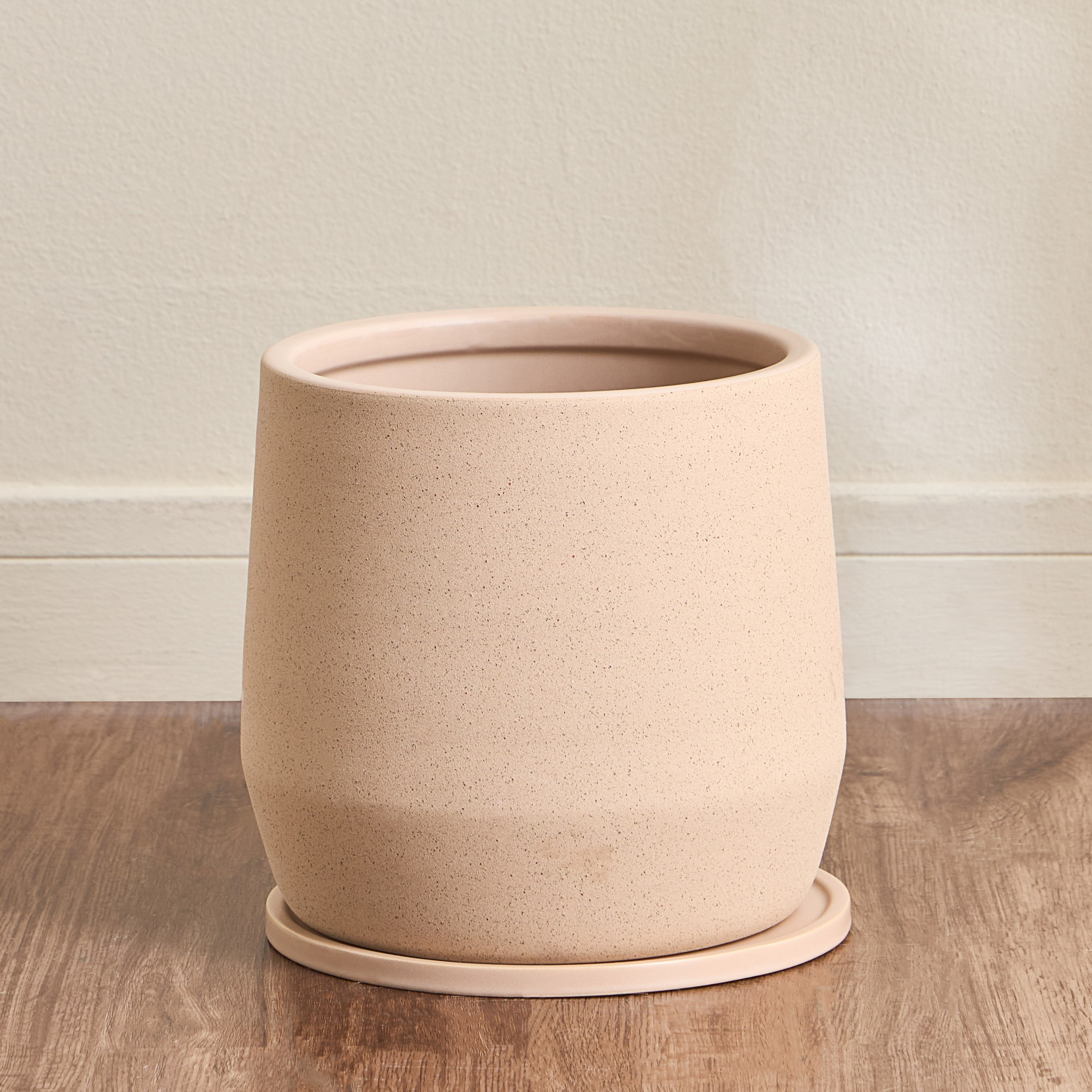 Raha Blake Mord Ceramic Planter with Saucer - 26 cm-household-gardenandoutdoor-potsandplanters-planters-image-2