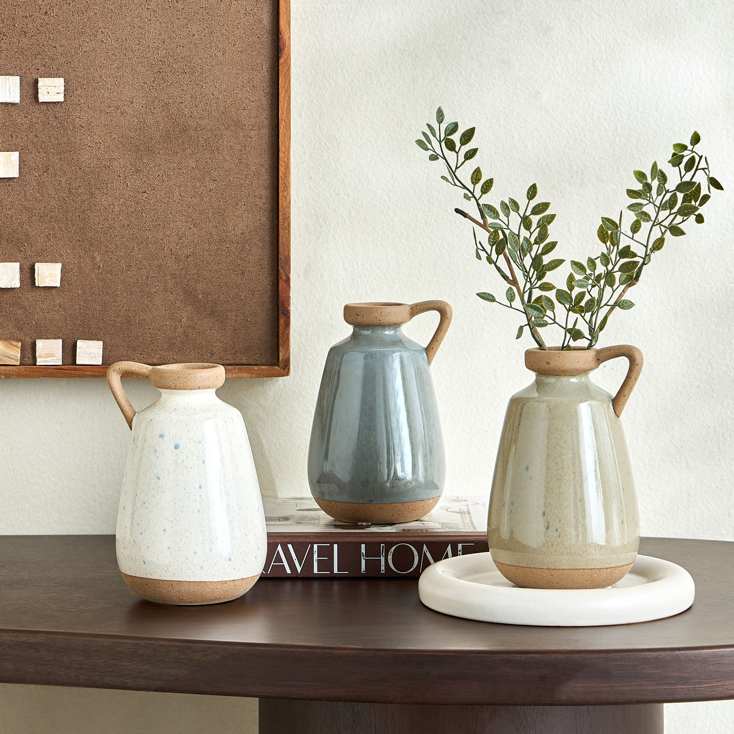Raha Ceramic Vase - 17 cm-household-decor-vasesandbowls-image-3