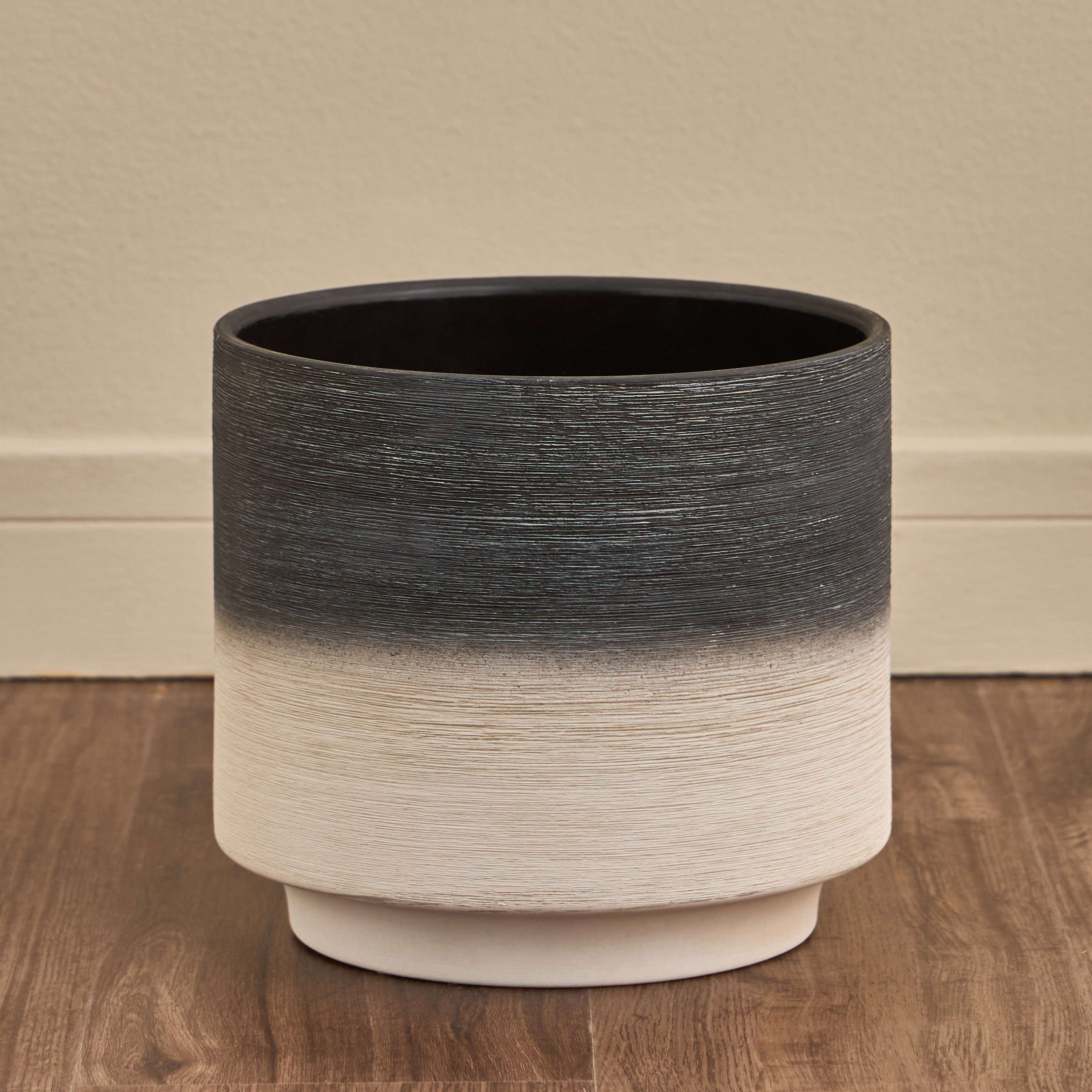 إناء زرع سيراميك متدرّج اللون مونو آش - مودرن - 22 سم-household-gardenandoutdoor-potsandplanters-planters-image-2