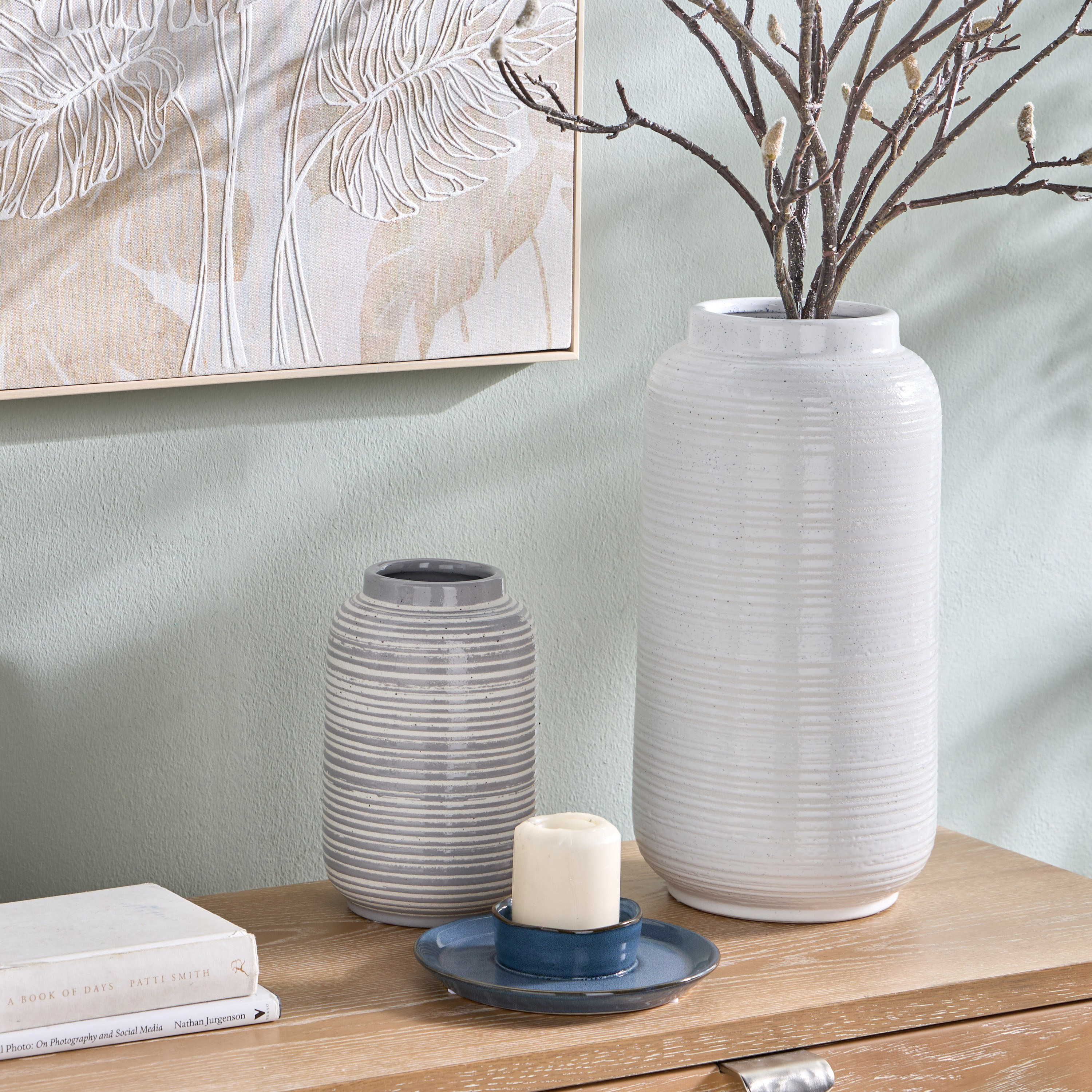 Nouf Paulina Ceramic Vase - 40 cm-household-decor-vasesandbowls-image-3
