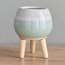 Raha Hudson Ceramic Planter with Stand - 21 cm-household-gardenandoutdoor-potsandplanters-planters-image-2