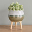إناء زرع سيراميك مع حامل هودسون - راحة - 28 سم-household-gardenandoutdoor-potsandplanters-planters-image-4