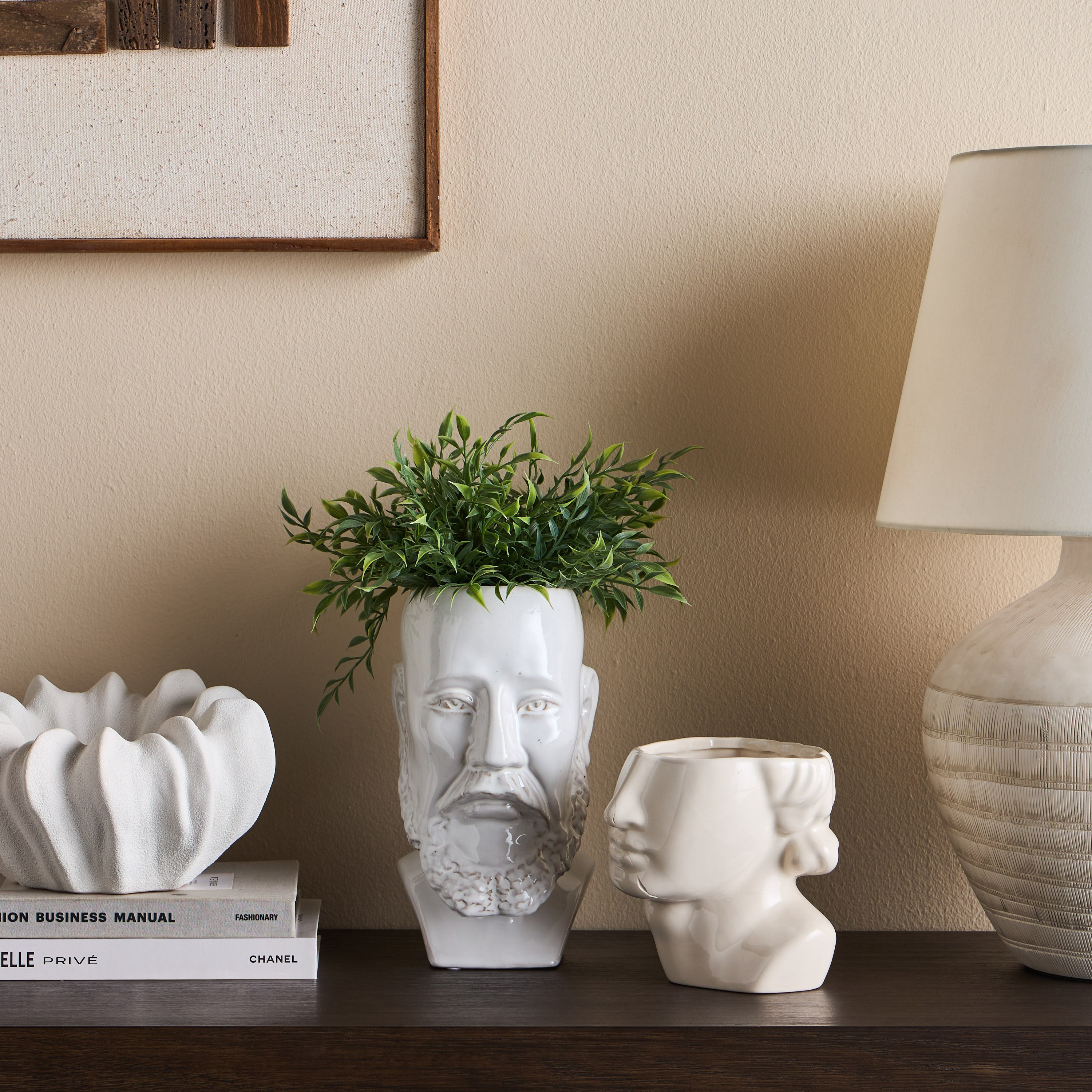 Modern Ceramic Vase - 26 cm-household-decor-vasesandbowls-image-3