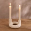 حامل شموع رفيعة بذراعين - راها بليك-household-decor-candleholdersandlanterns-image-3