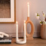حامل شموع رفيعة بذراعين - راها بليك-household-decor-candleholdersandlanterns-image-1