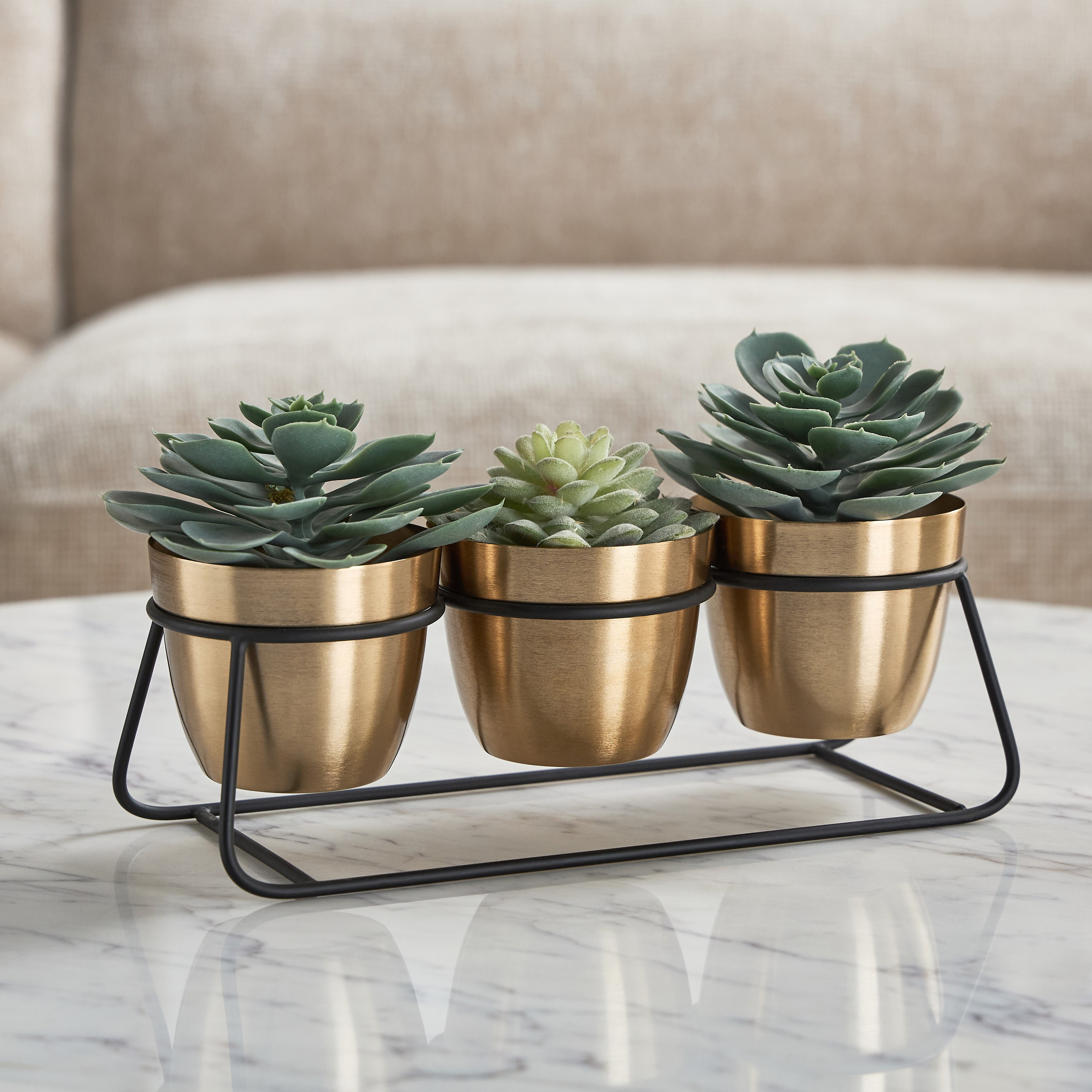 Mimosa Metal Planter - 11 cm-household-gardenandoutdoor-potsandplanters-planters-image-1