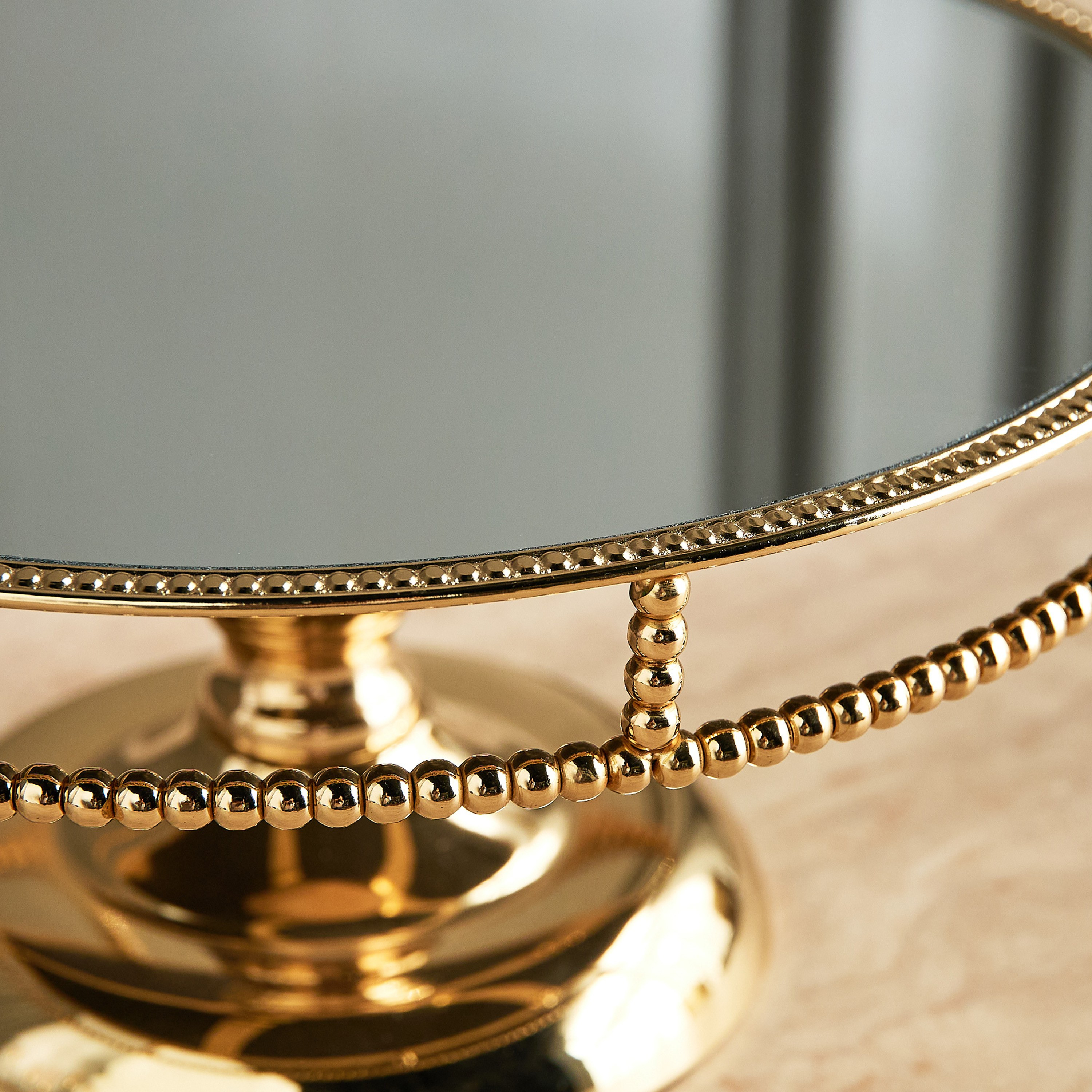 Fatima Beaded Cake Stand - 30 cm-household-decor-boxesandtrays-image-3