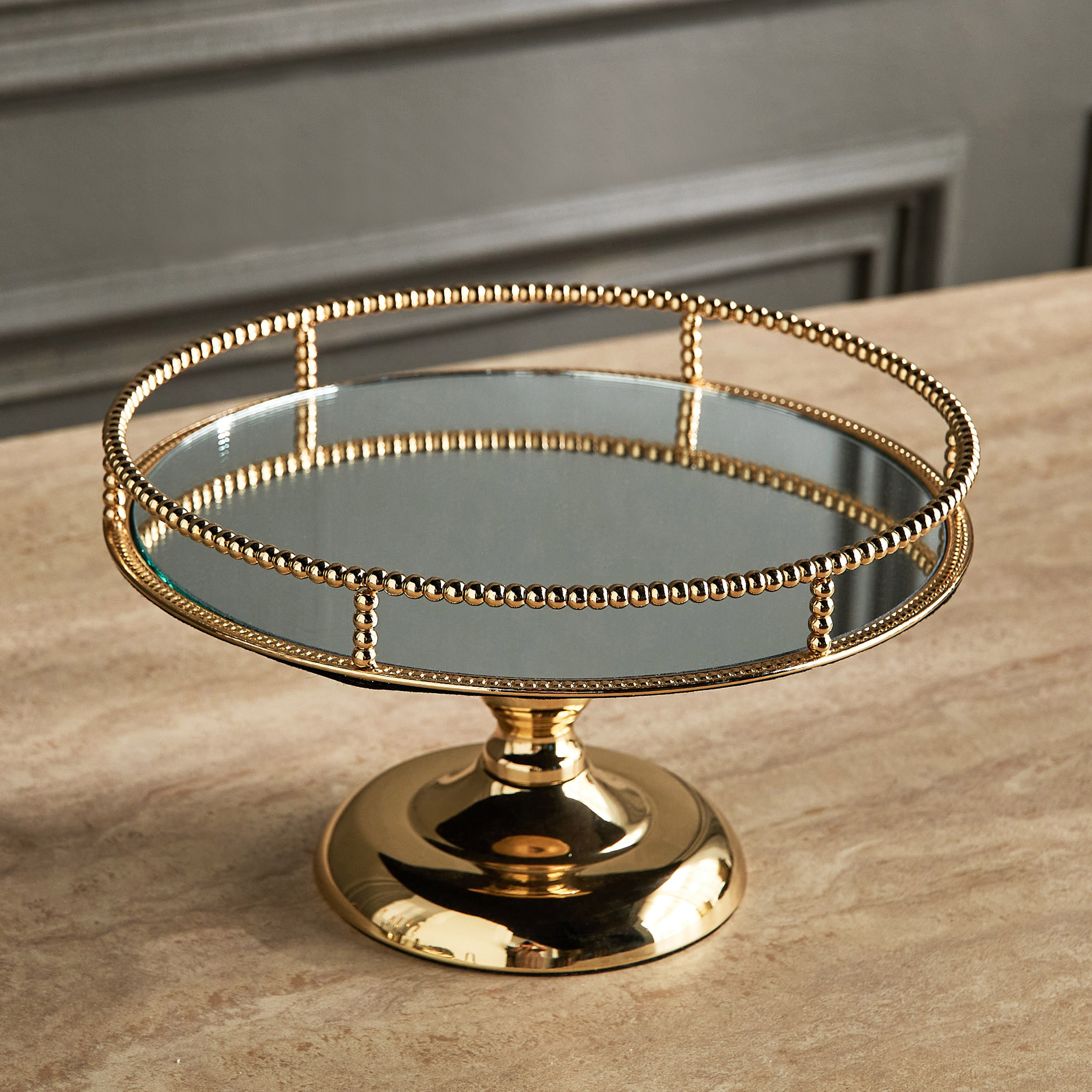 صحن ديكور بخرز - فاطيما-household-decor-boxesandtrays-image-2