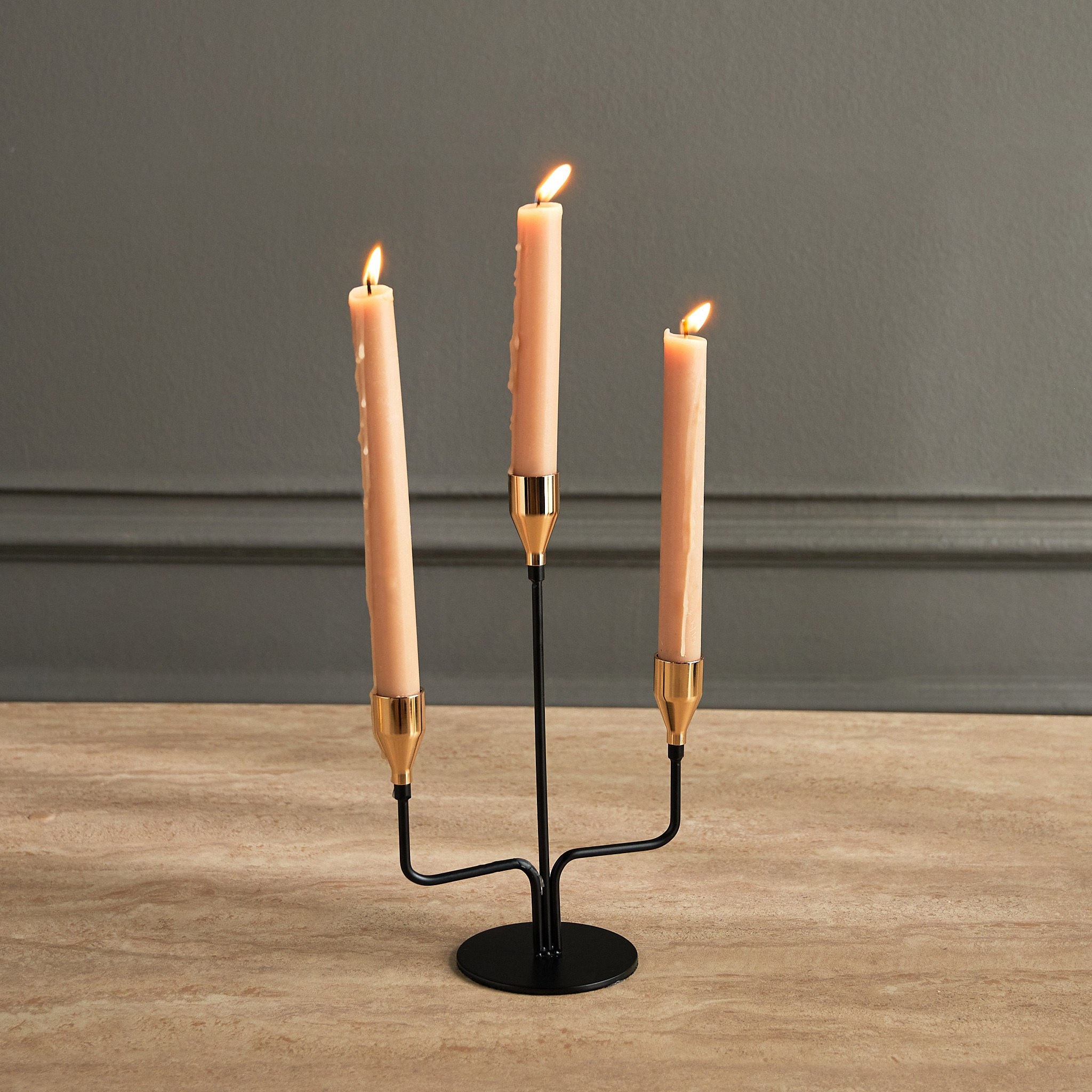 Fatima Halston Taper Candleholder-household-decor-candleholdersandlanterns-image-1