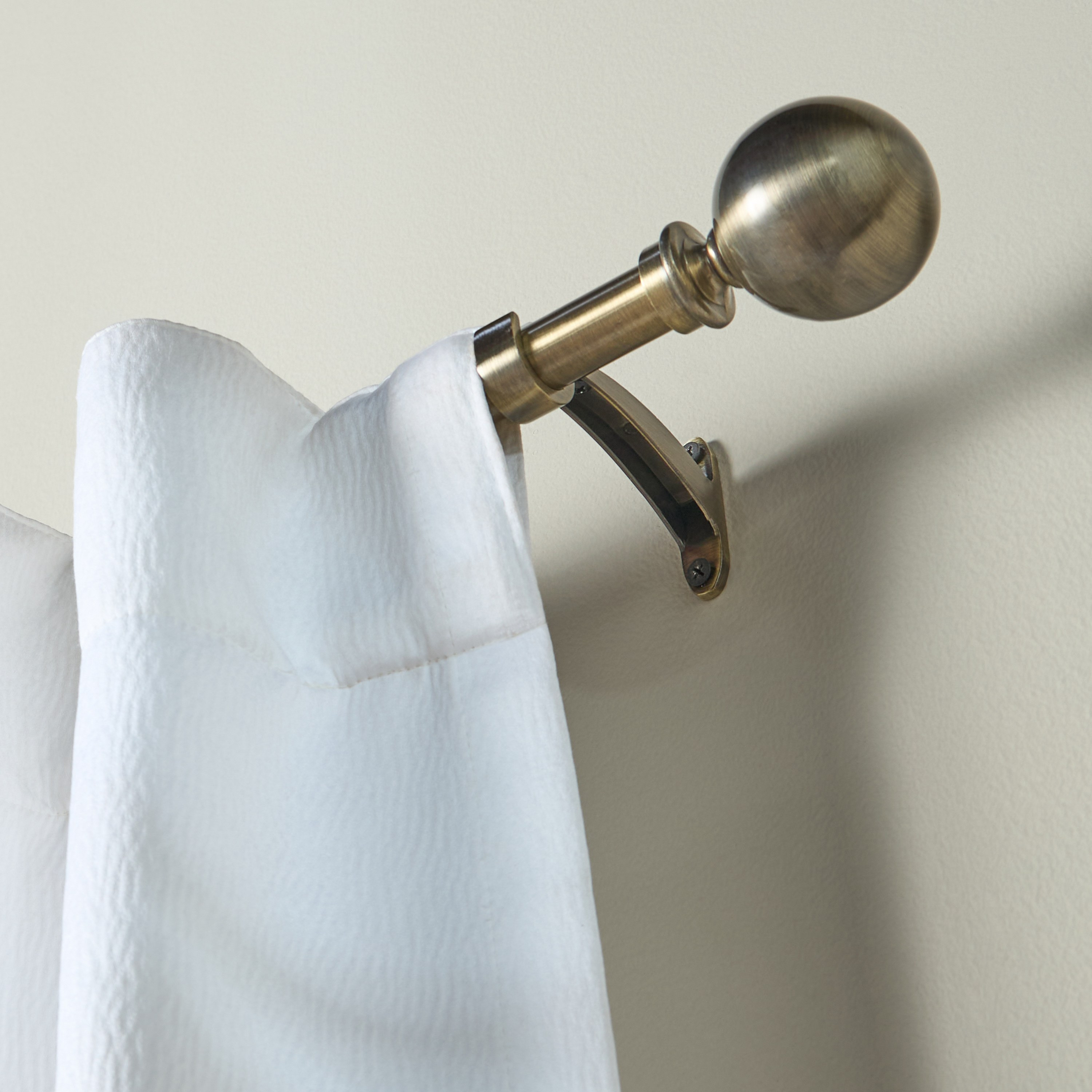 Onyx Ball Extendable Single Curtain Rod - 110-320 cm-household-windows-curtainrodsandaccessories-curtainrods-image-2