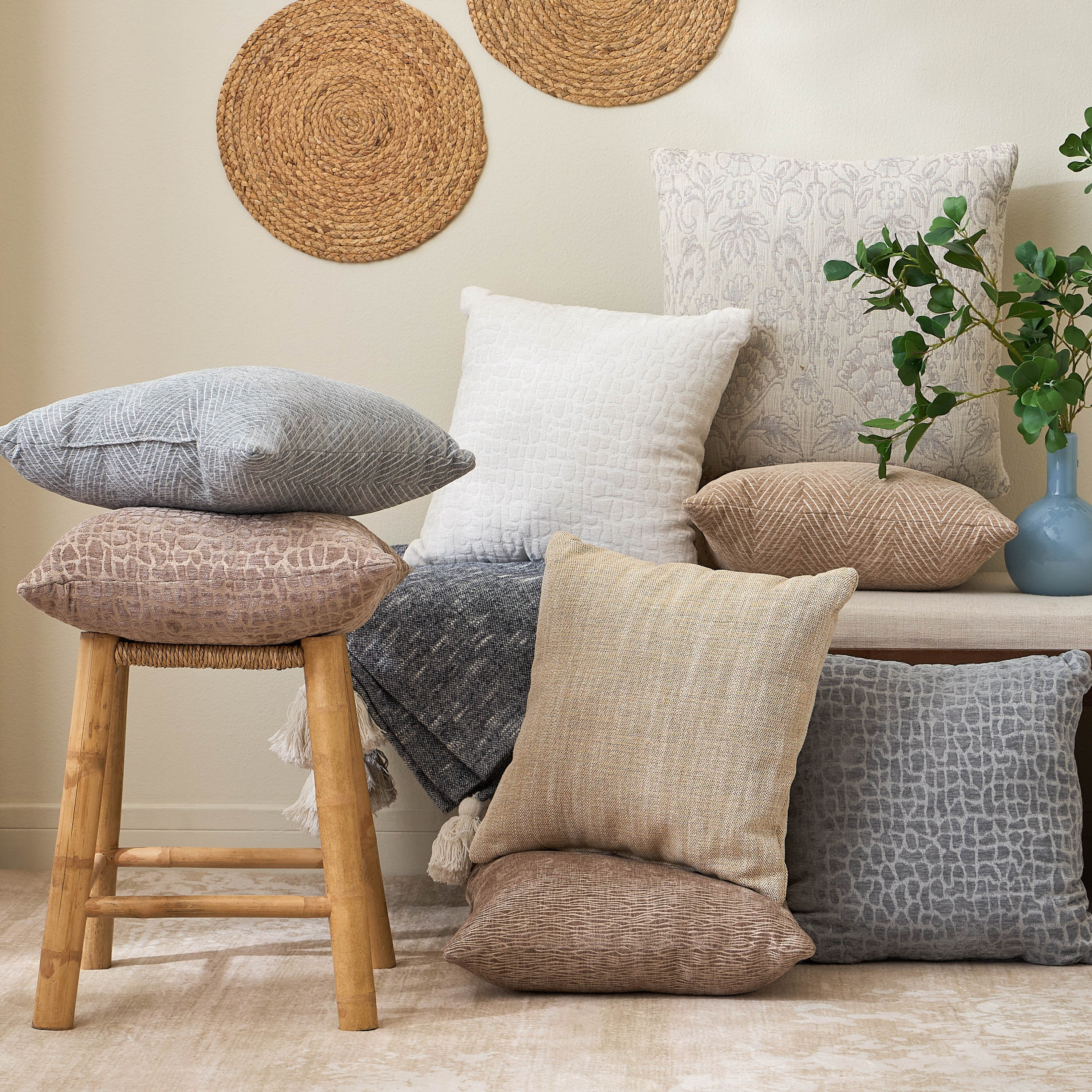 Cameron 2-Piece Jacquard Filled Cushion Set - 45x45 cm-household-cushionsandthrows-filledcushions-decorativecushions-image-4