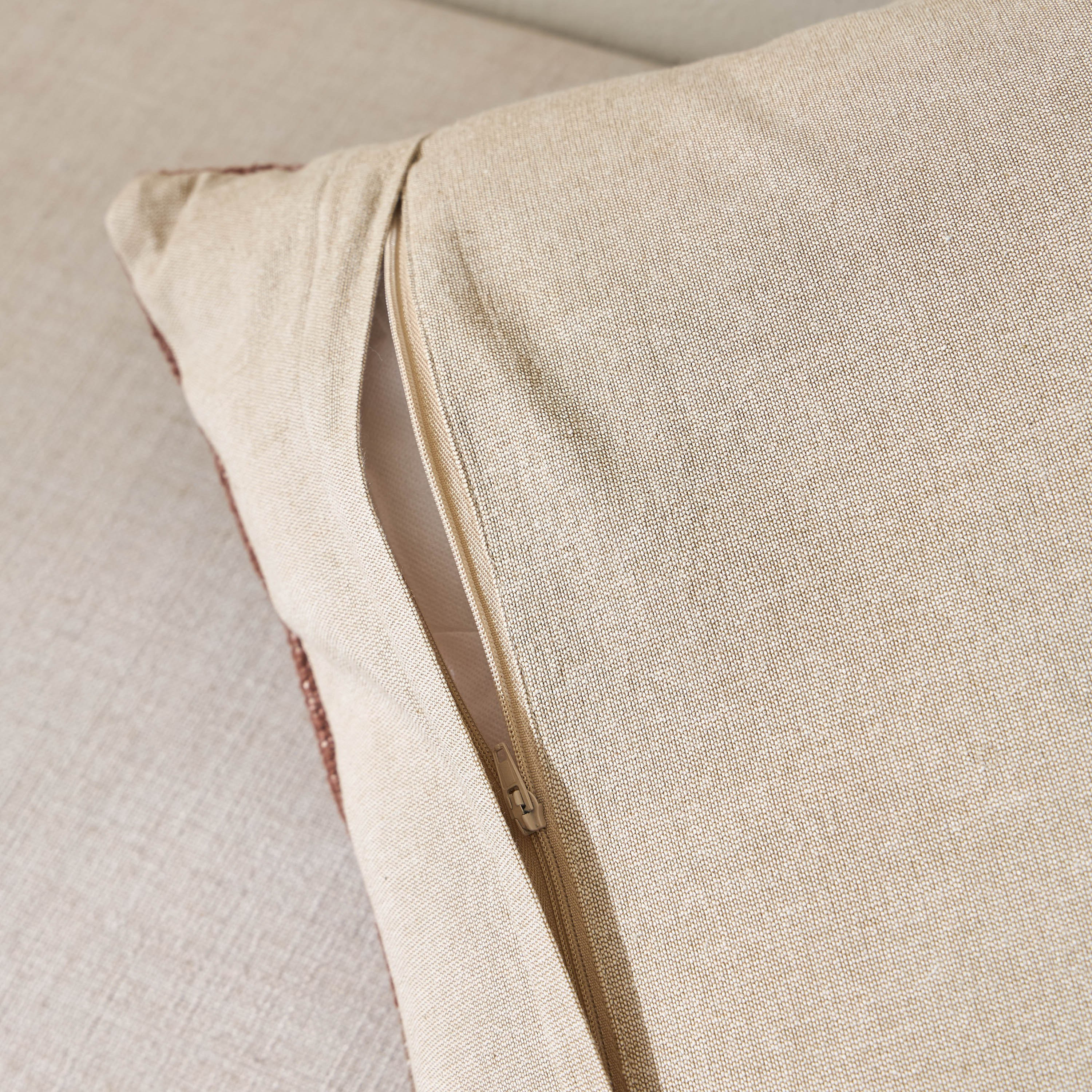 Dayana Handwoven Linen Filled Cushion - 50x50 cm-household-cushionsandthrows-filledcushions-decorativecushions-image-3