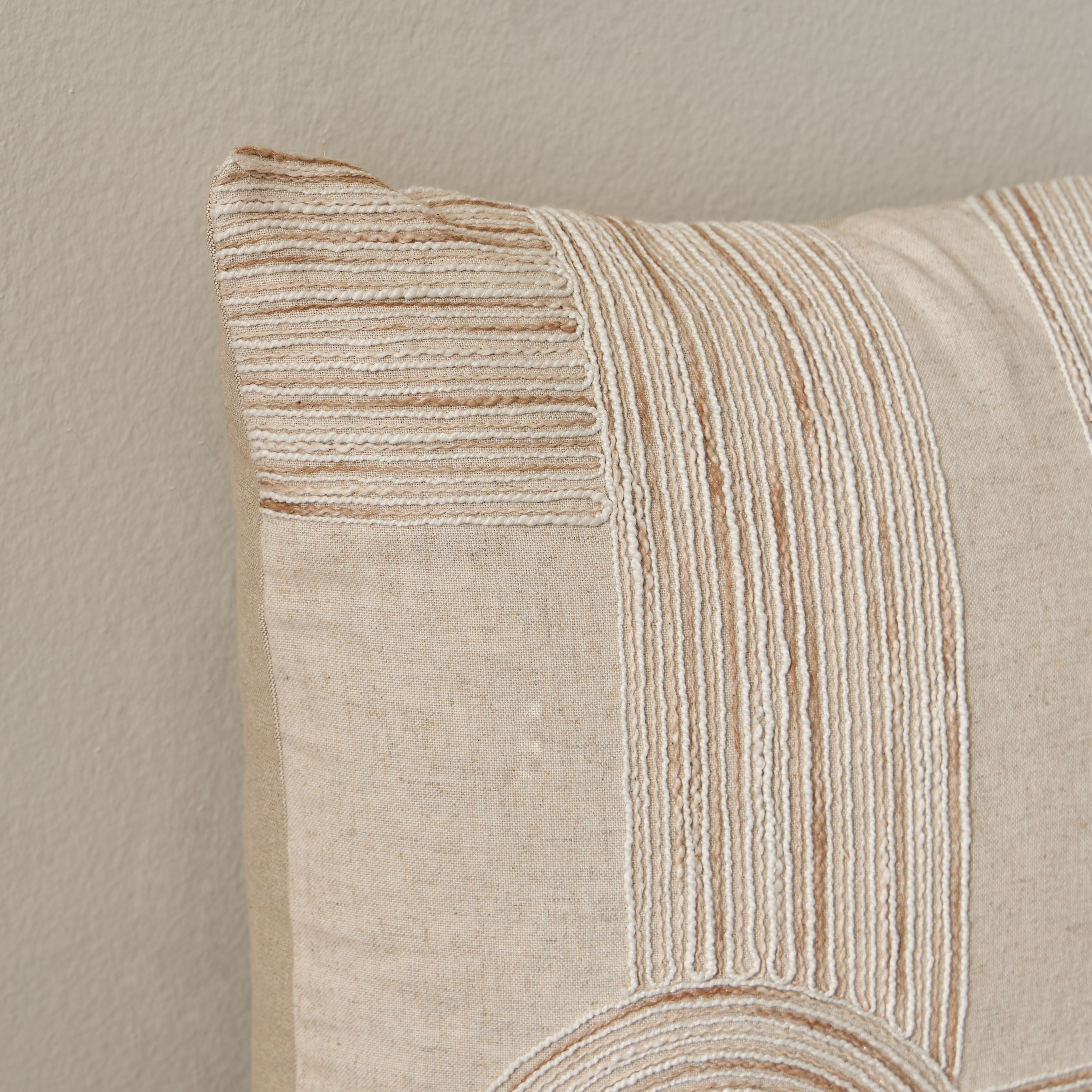 Seb Embroidered Filled Cushion - 50x50 cm-household-cushionsandthrows-filledcushions-decorativecushions-image-2