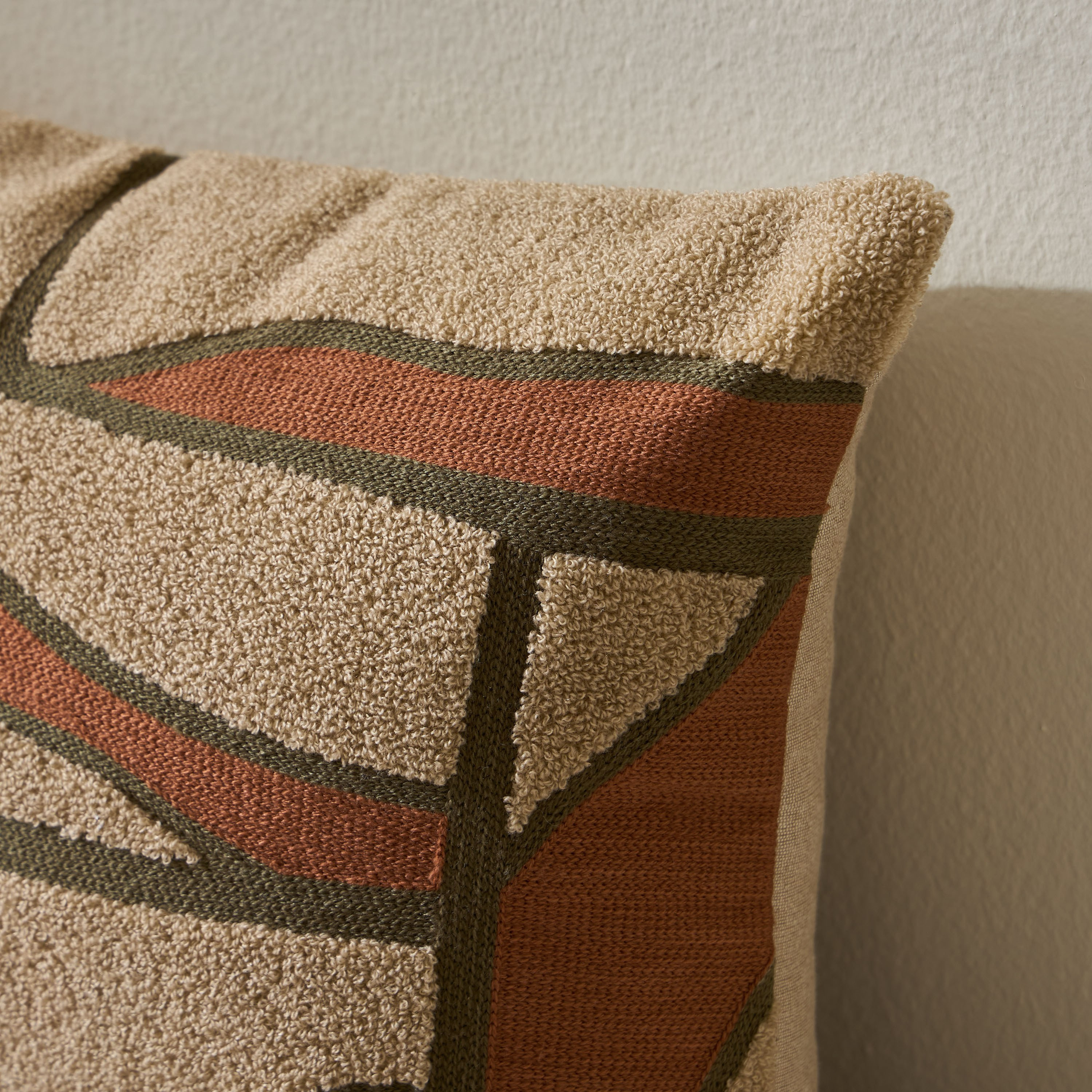 Ollina Embroidered Filled Cushion - 30x50 cm-household-cushionsandthrows-filledcushions-decorativecushions-image-2