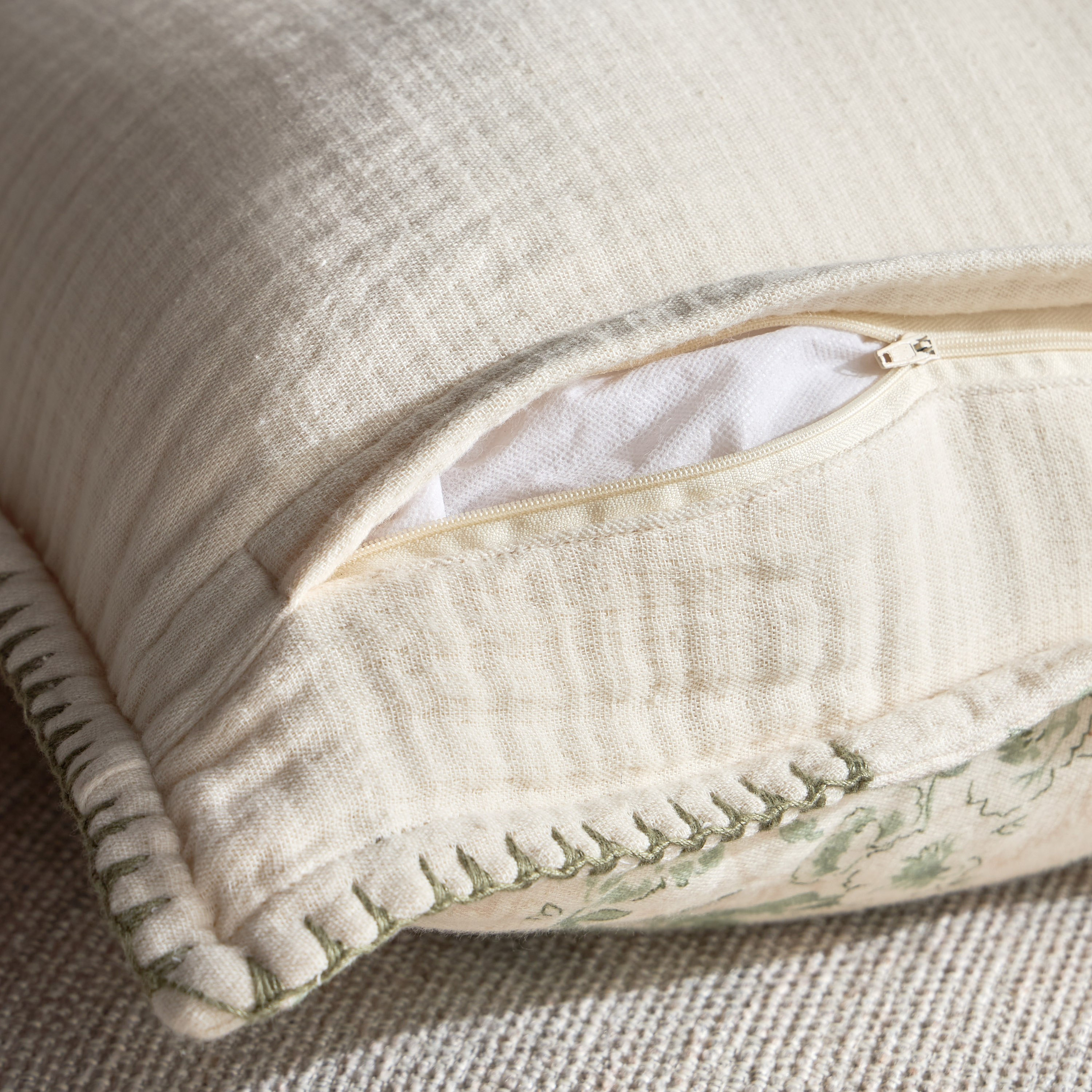 Floral Printed Cushion Cover - 50x50 cm-household-cushionsandthrows-cushioncovers-image-3