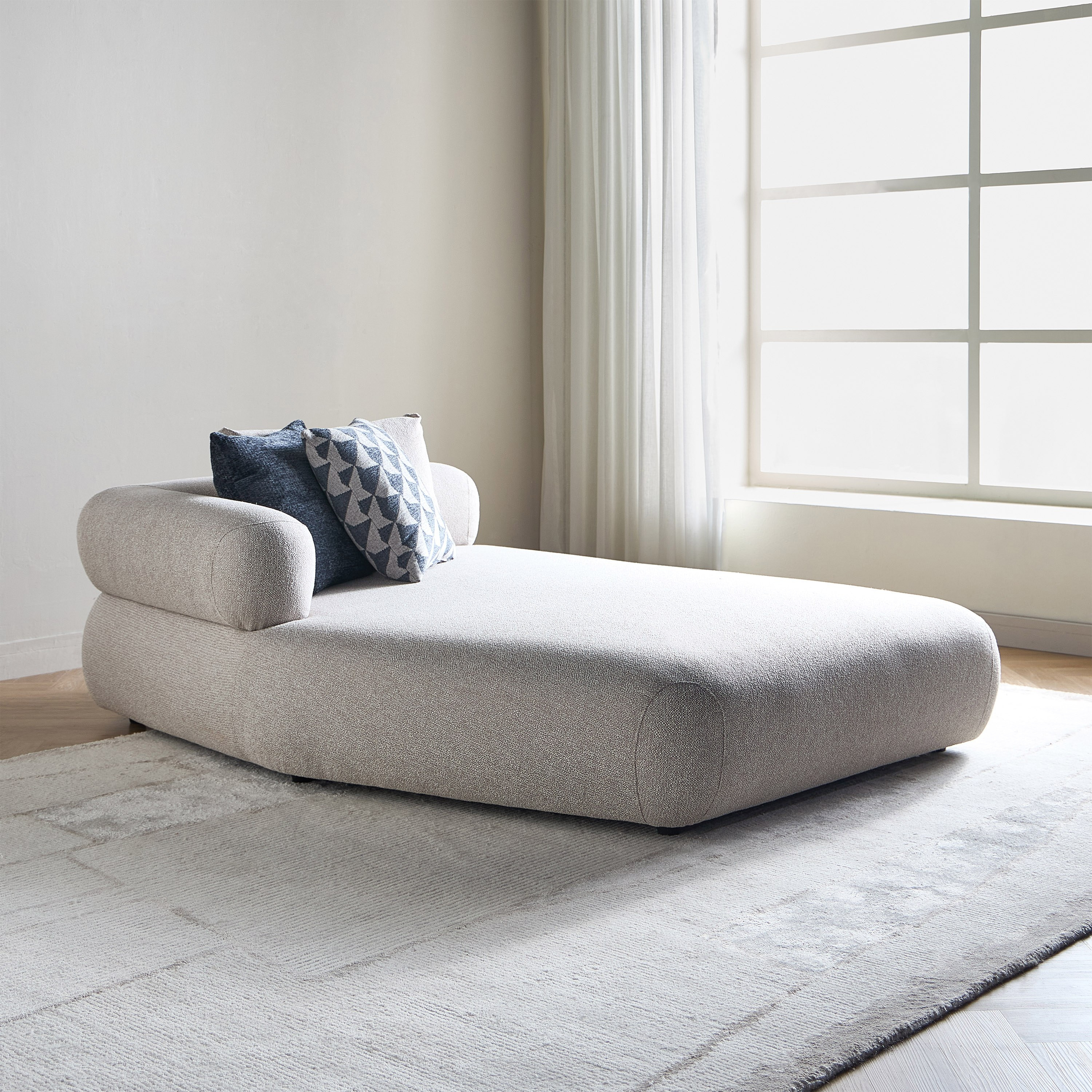 Logan Fabric Left Modular Chaise