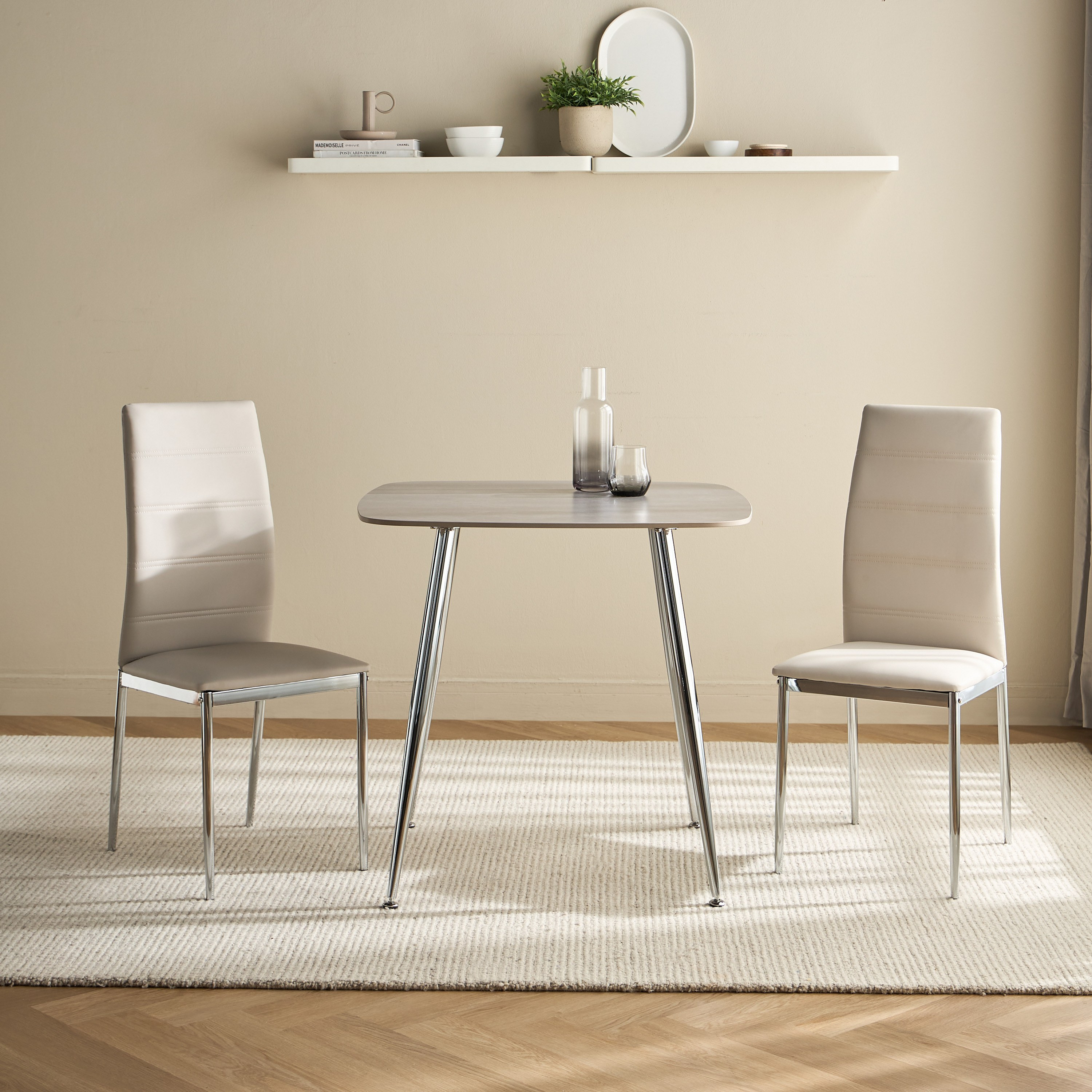 Warden 2-Seater Sintered Stone Top Dining Set-furniture-diningroom-diningsets-image-2