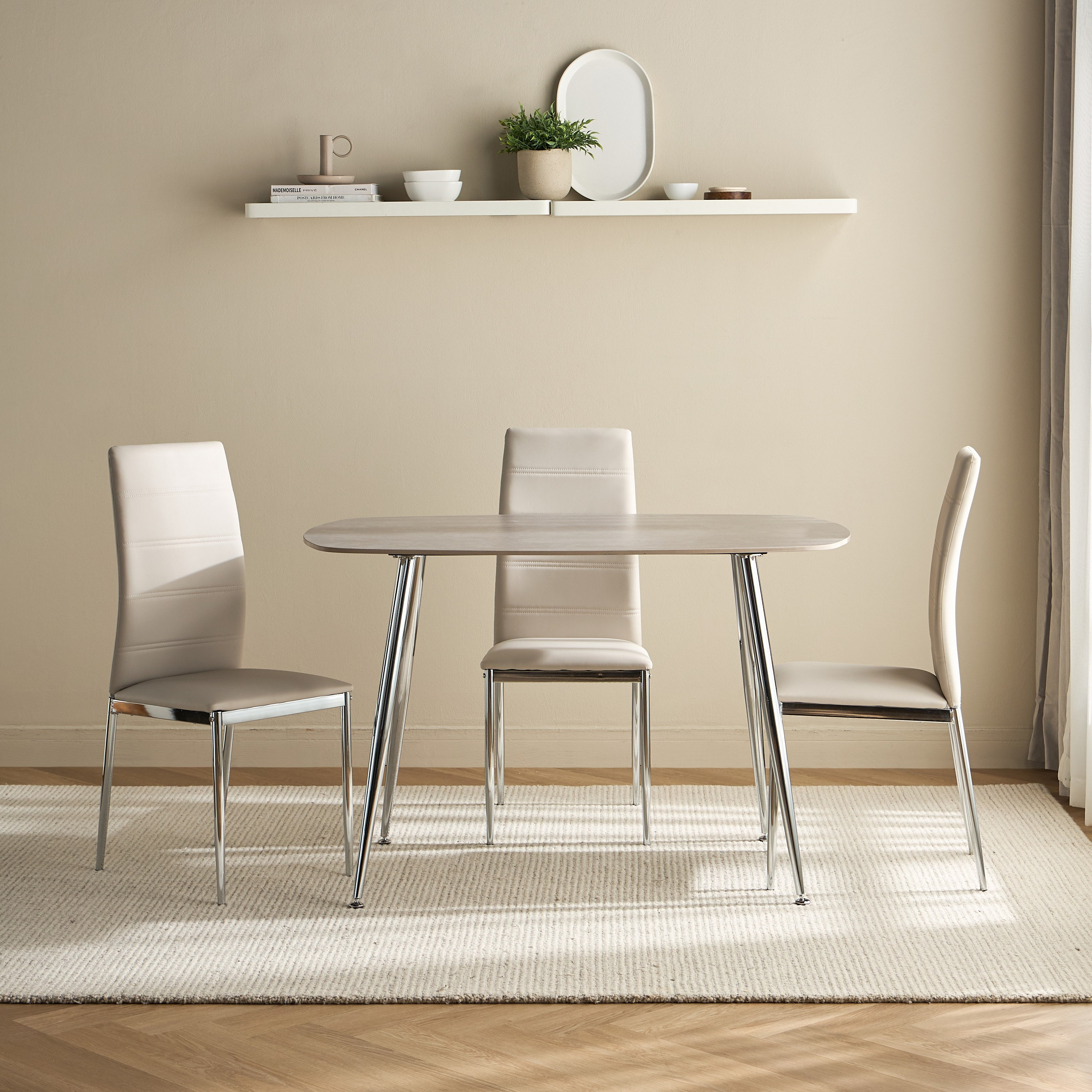 Warden 4-Seater Sintered Stone Top Dining Set-furniture-diningroom-diningsets-image-2