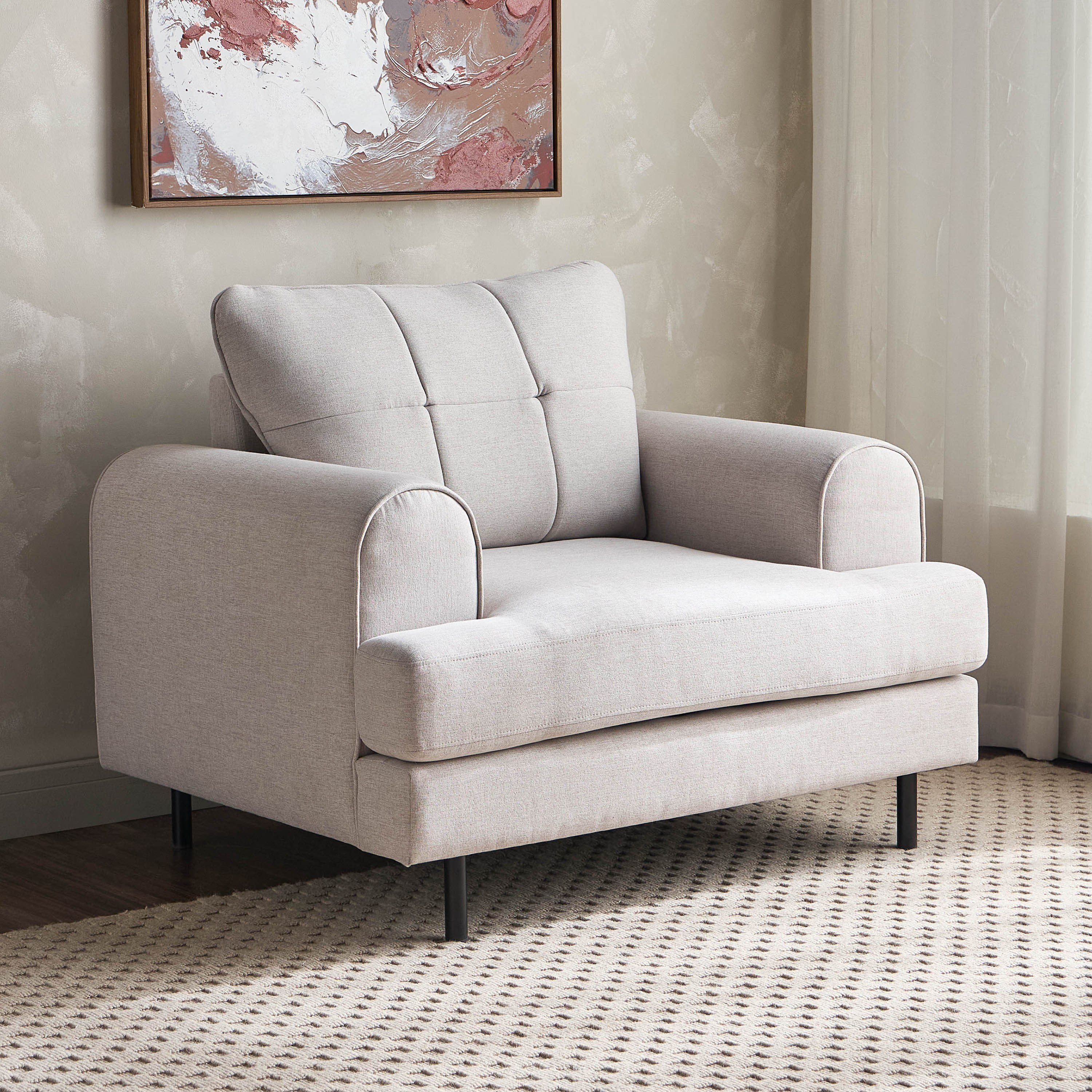 كرسي قماش بمساند ذراعين - موندو-furniture-sofaandseating-armchairs-image-1