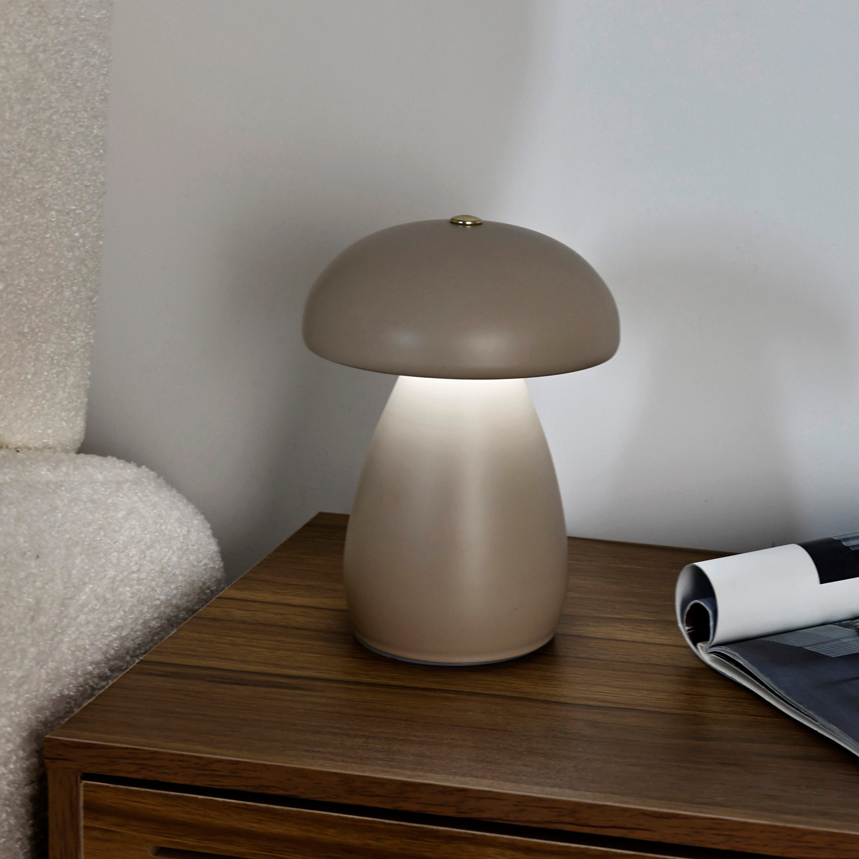 مصباح طاولة معدن إل إي دي  يعمل باللمس -إسمي - 18 سم-household-lighting-tableanddesklamps-image-2