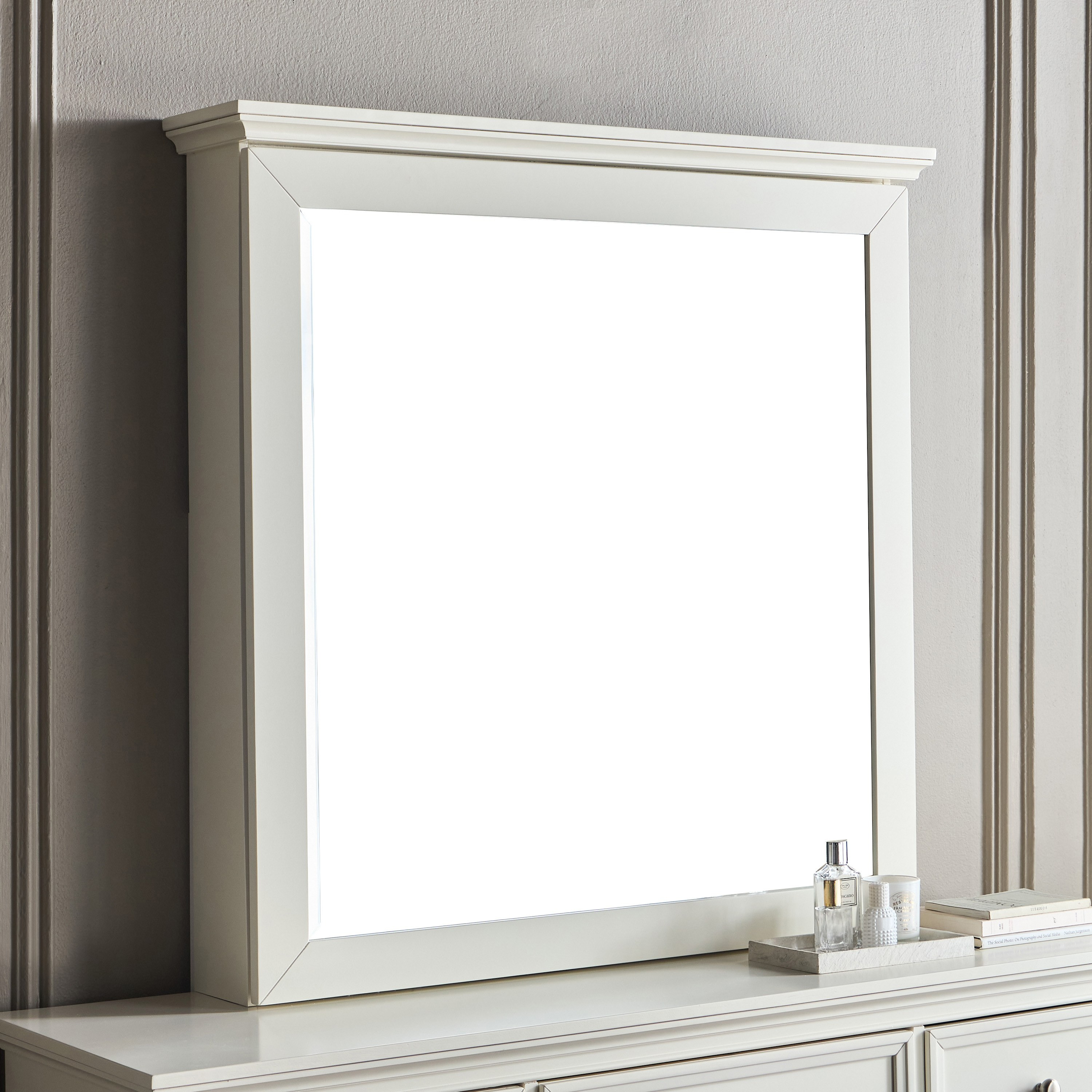 Estate Dresser Mirror with Storage