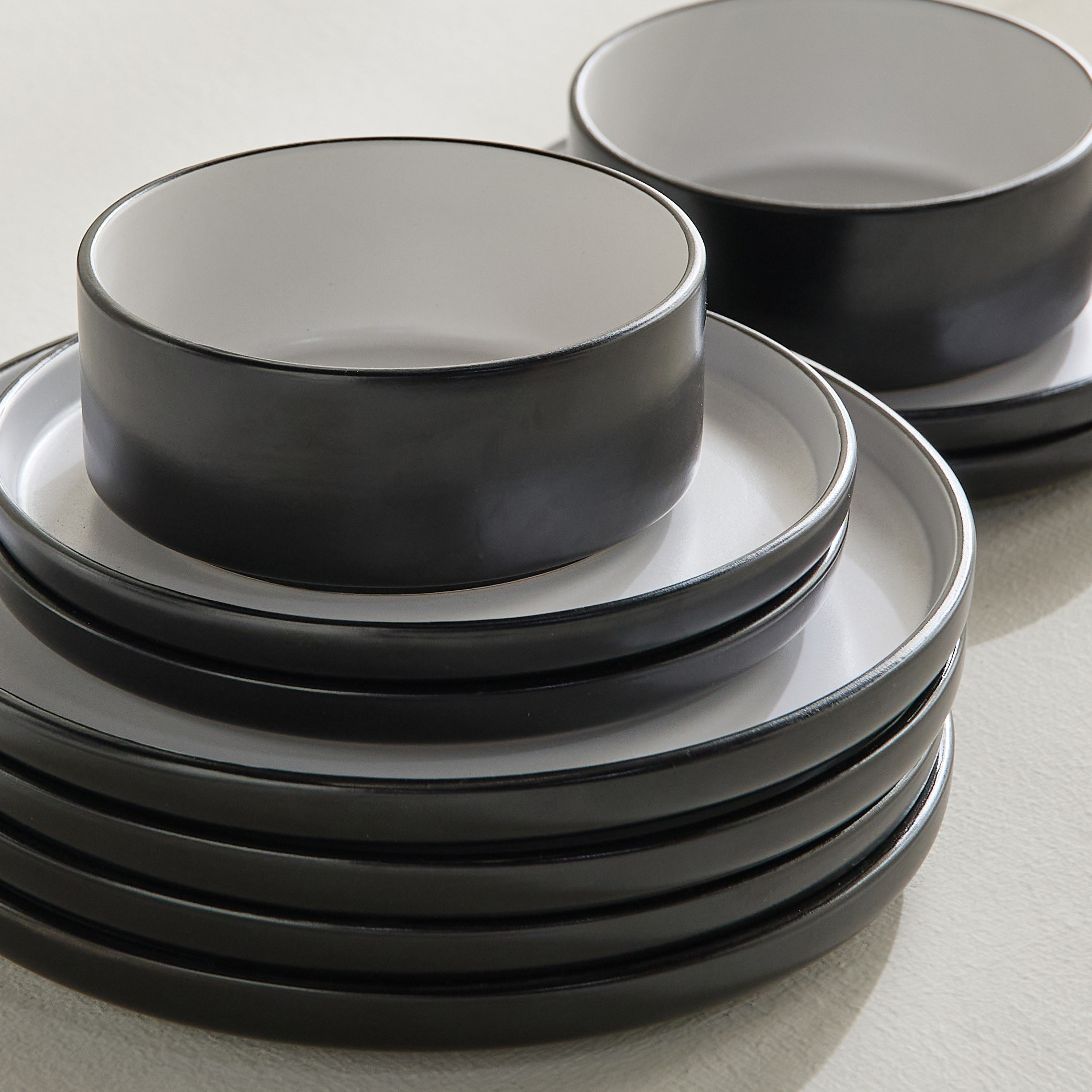 Gradient 12-Piece Stoneware Dinner Set - Serves 4-household-dining-dinnerware-dinnersets-image-2