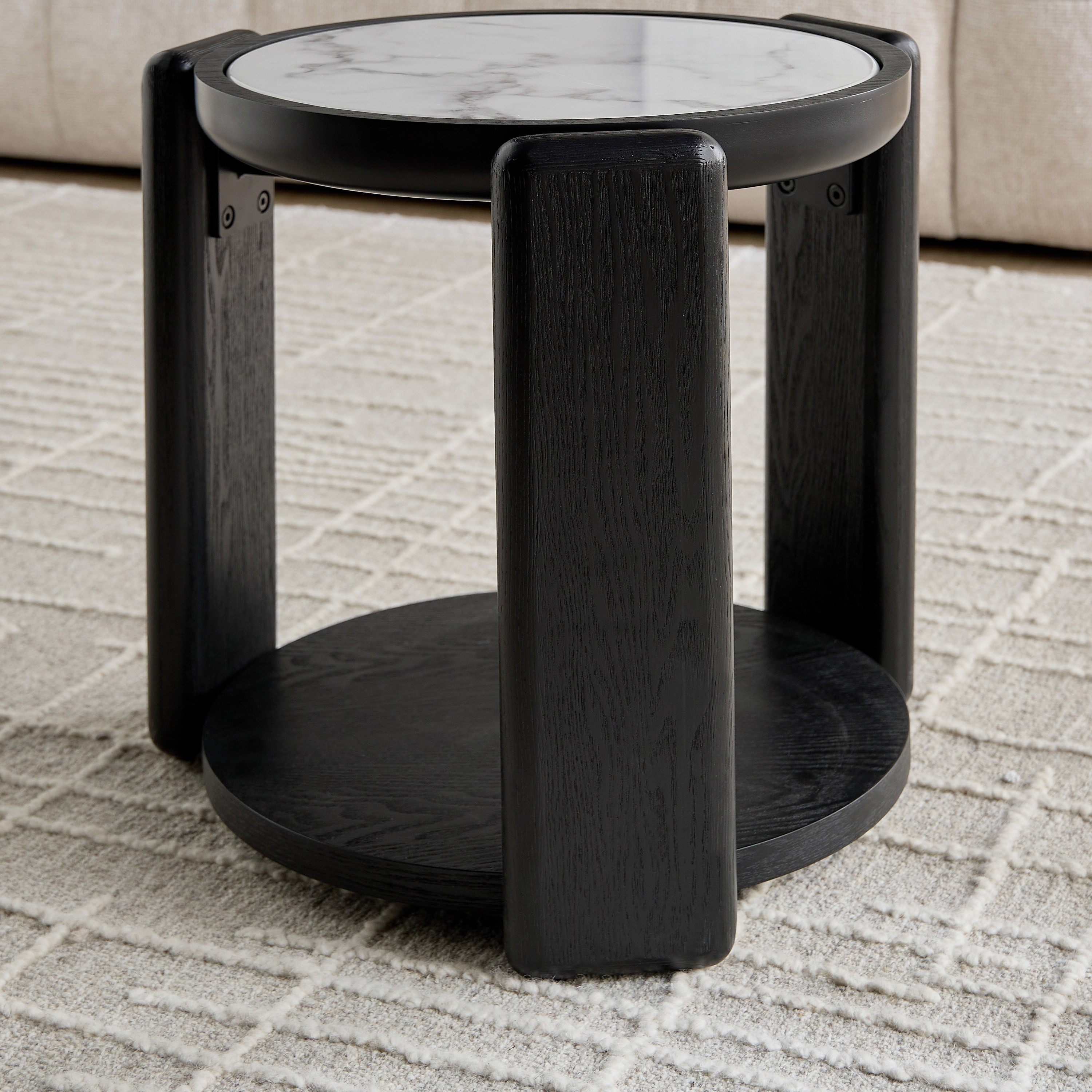 Gradient Marble Top Side Table-furniture-livingroom-sideandendtables-image-3