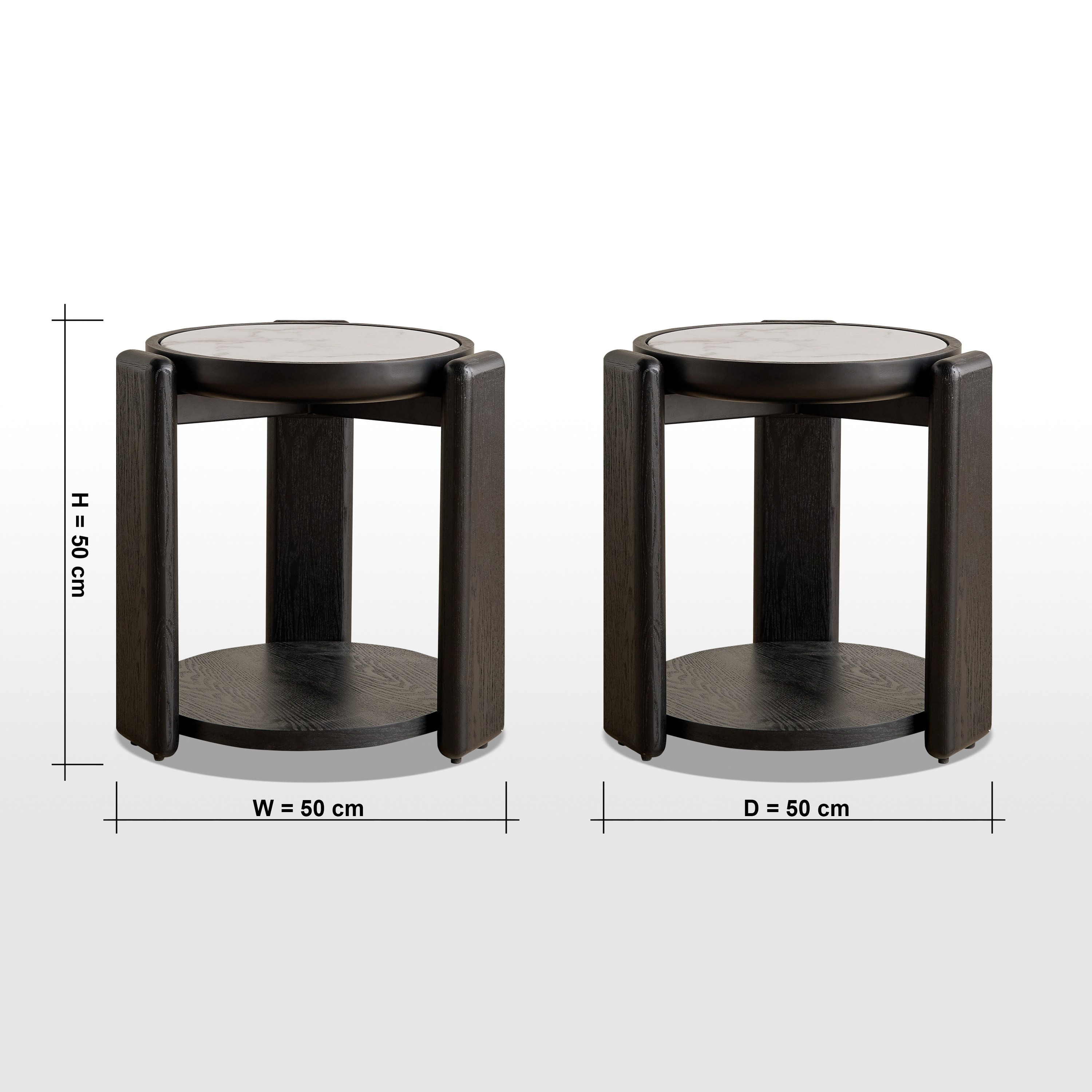 Gradient Marble Top Side Table-furniture-livingroom-sideandendtables-image-5